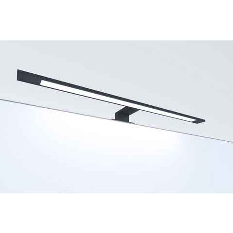 kalb Spiegelleuchte LED Badleuchte schwarz 600mm Spiegellampe Aufbauleuchte, neutralweiß