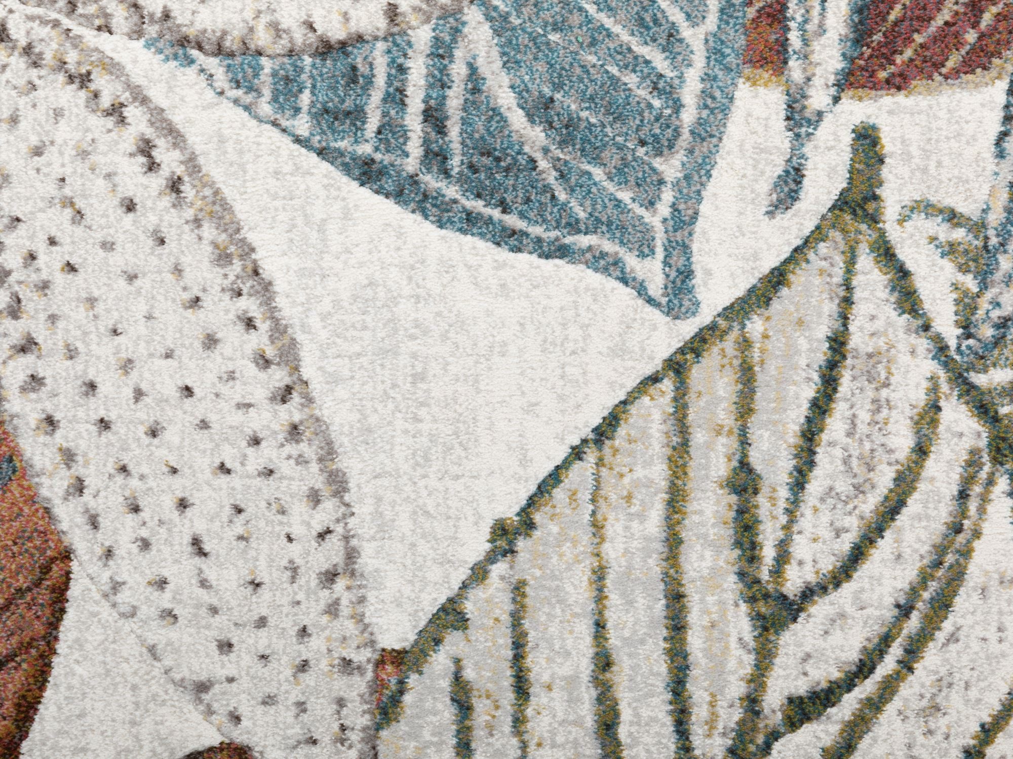 Steffensmeier Teppich Lauro - Pflanzen, Rechteckig, Kurzflor Teppich, Wohnzimmer