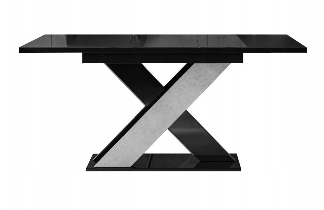 Hochglanz/Beton und eine Ergänzung funktionale Tisch schwarz - pressiode moderne Esstisch Ausziehbarer XAO