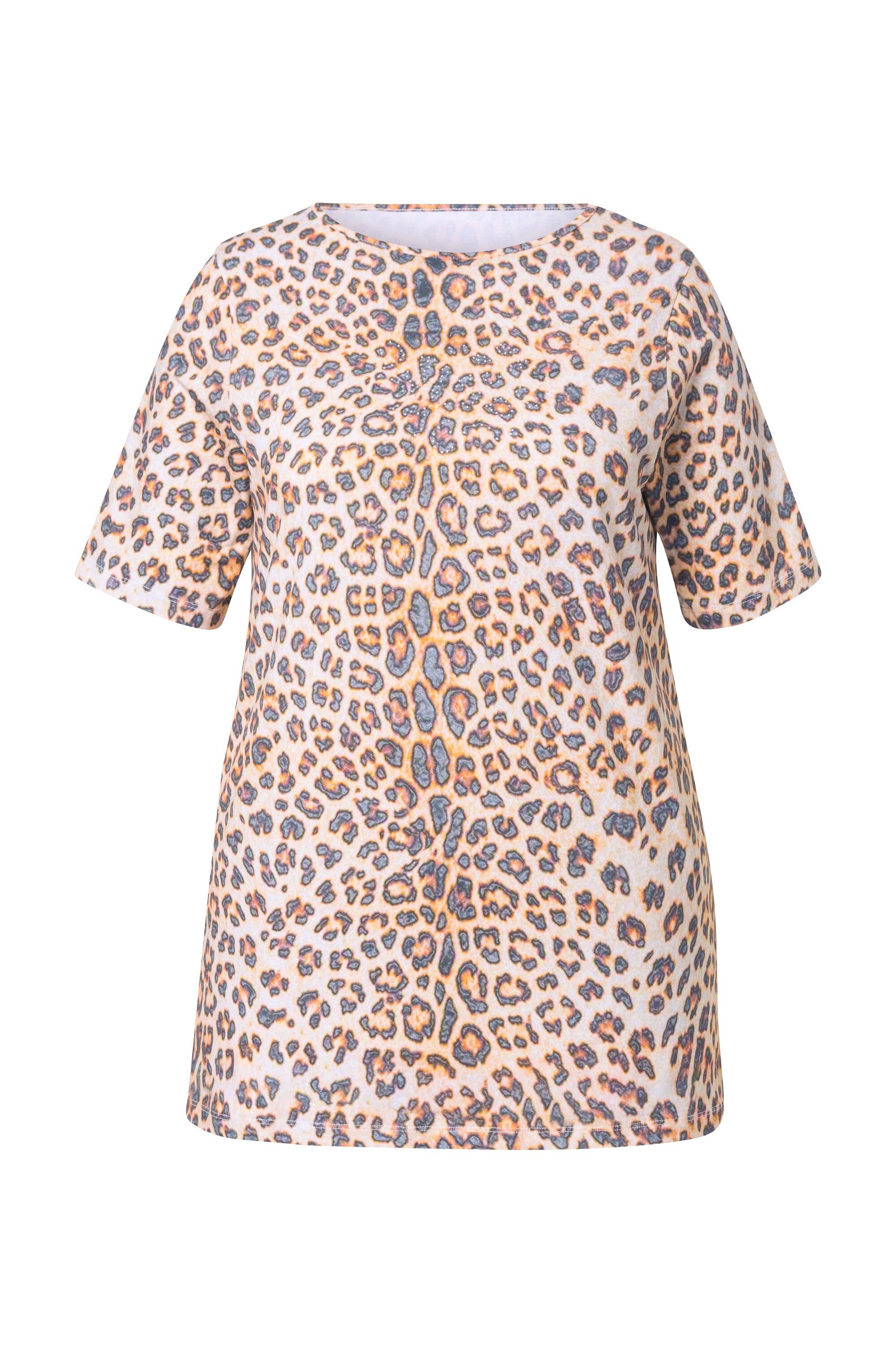 MIAMODA T-Shirt T-Shirt A-Linie Leo-Muster günstig online kaufen