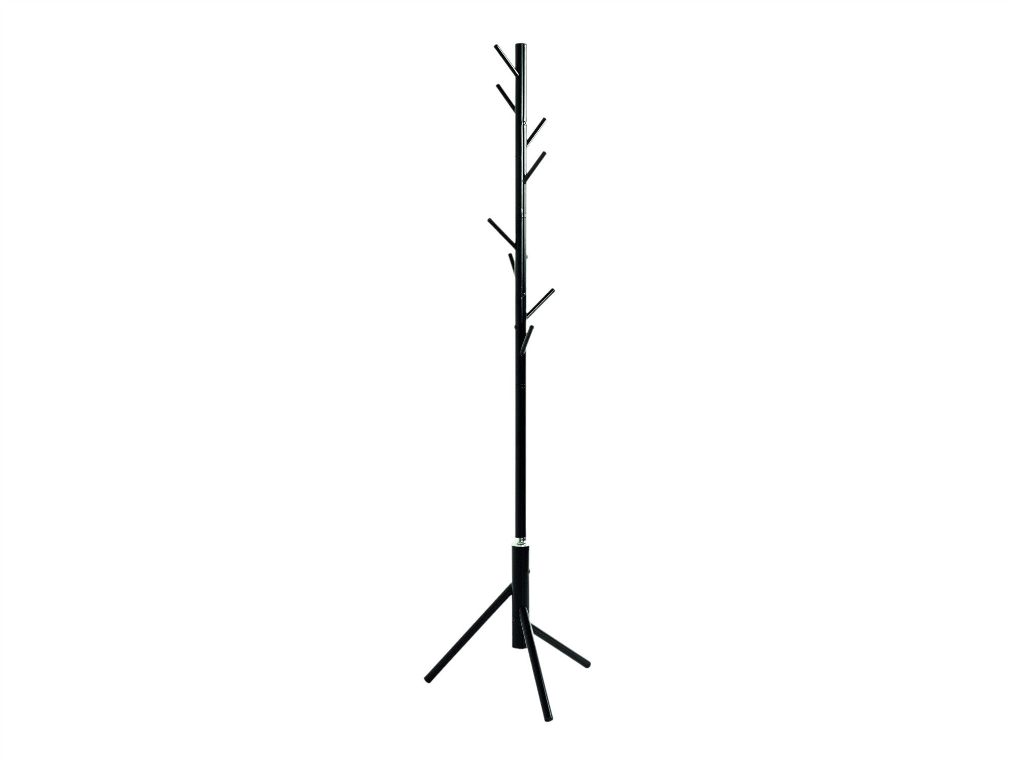 HAKU Вішалки, (1 St), schwarz lackiert Stahlrohr 8 Haken 48x173cm