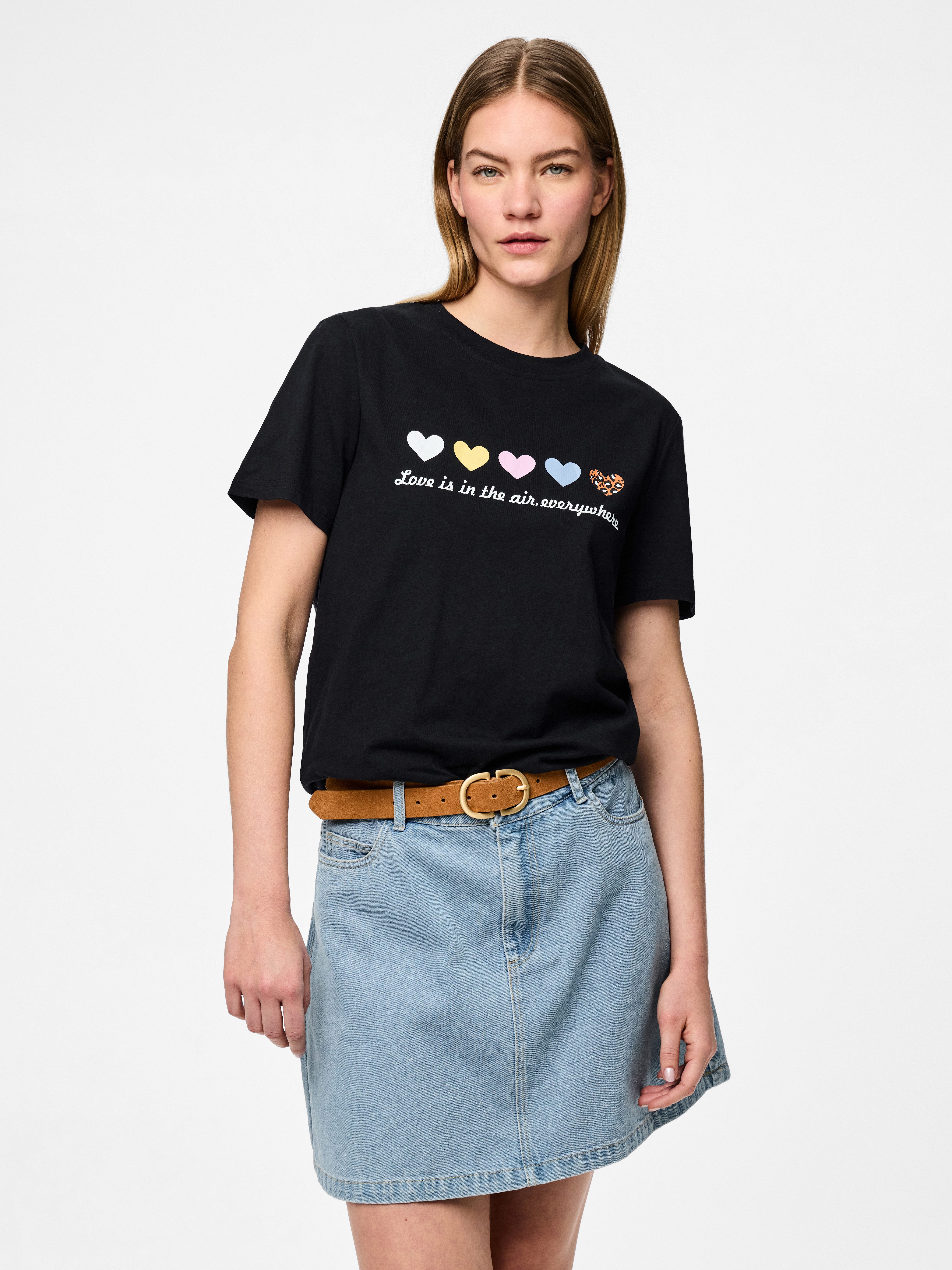 pieces Kurzarmshirt PCMARIA SS O-NECK TEE günstig online kaufen