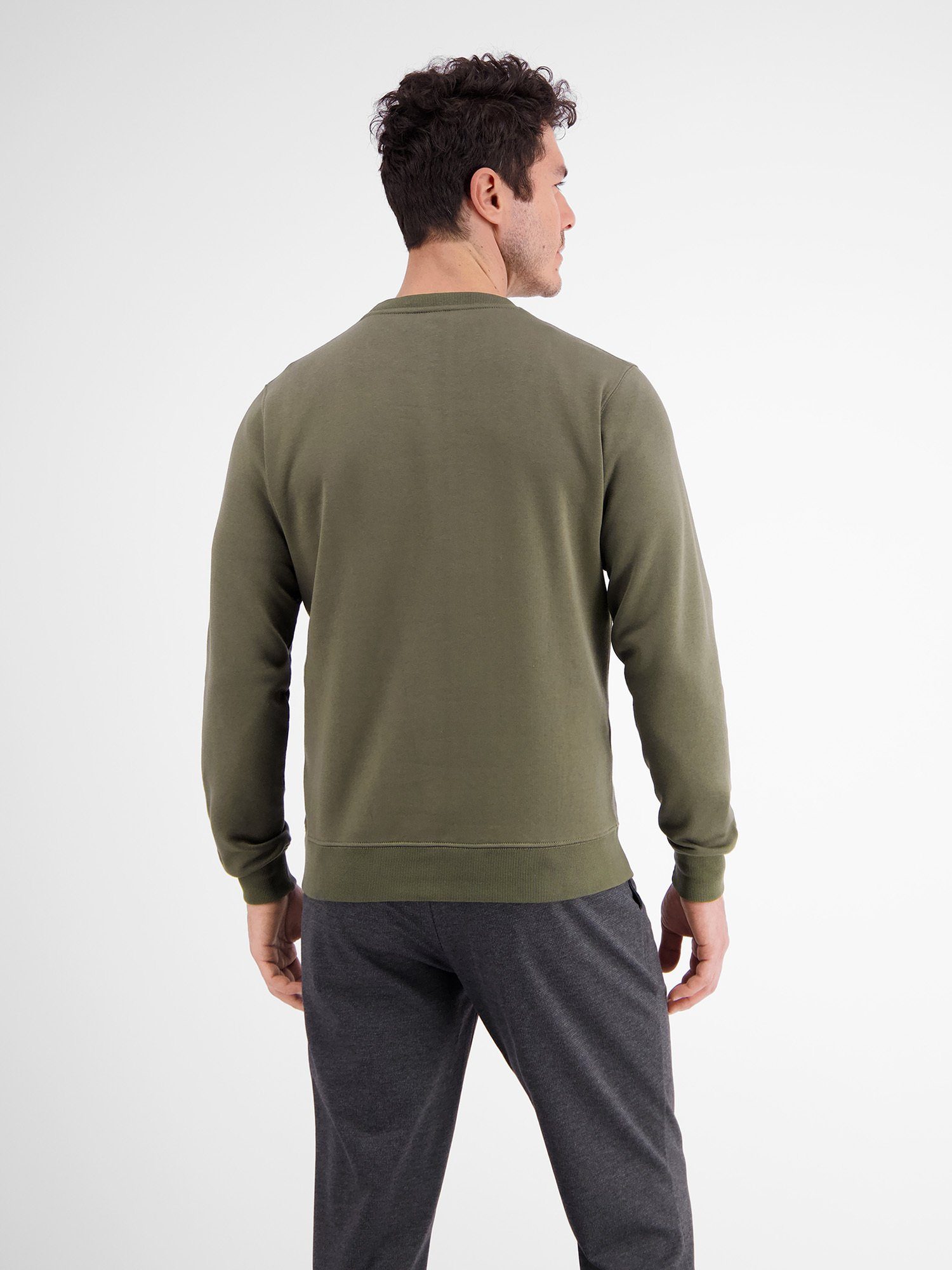 AGED OLIVE in Leichter LERROS Sweater Sweatshirt LERROS Strukturqualität
