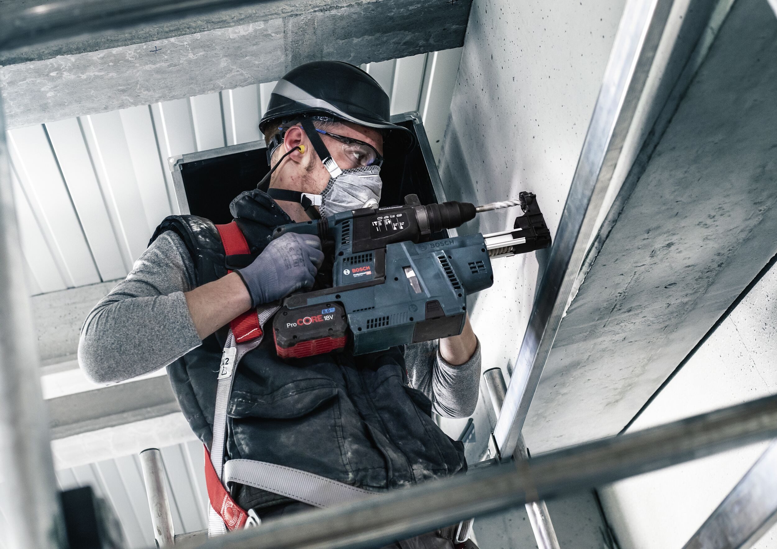 BOSCH Universalbohrer Pro SDS plus-5X, SDS plus-5X Hammerbohrer, 20 x 150 x 200 mm - 1er Pack