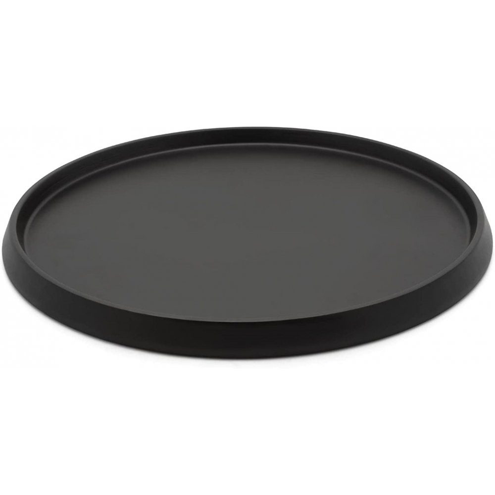 - schwarz Servierplatte rund Tablett - 174003 Bredemeijer