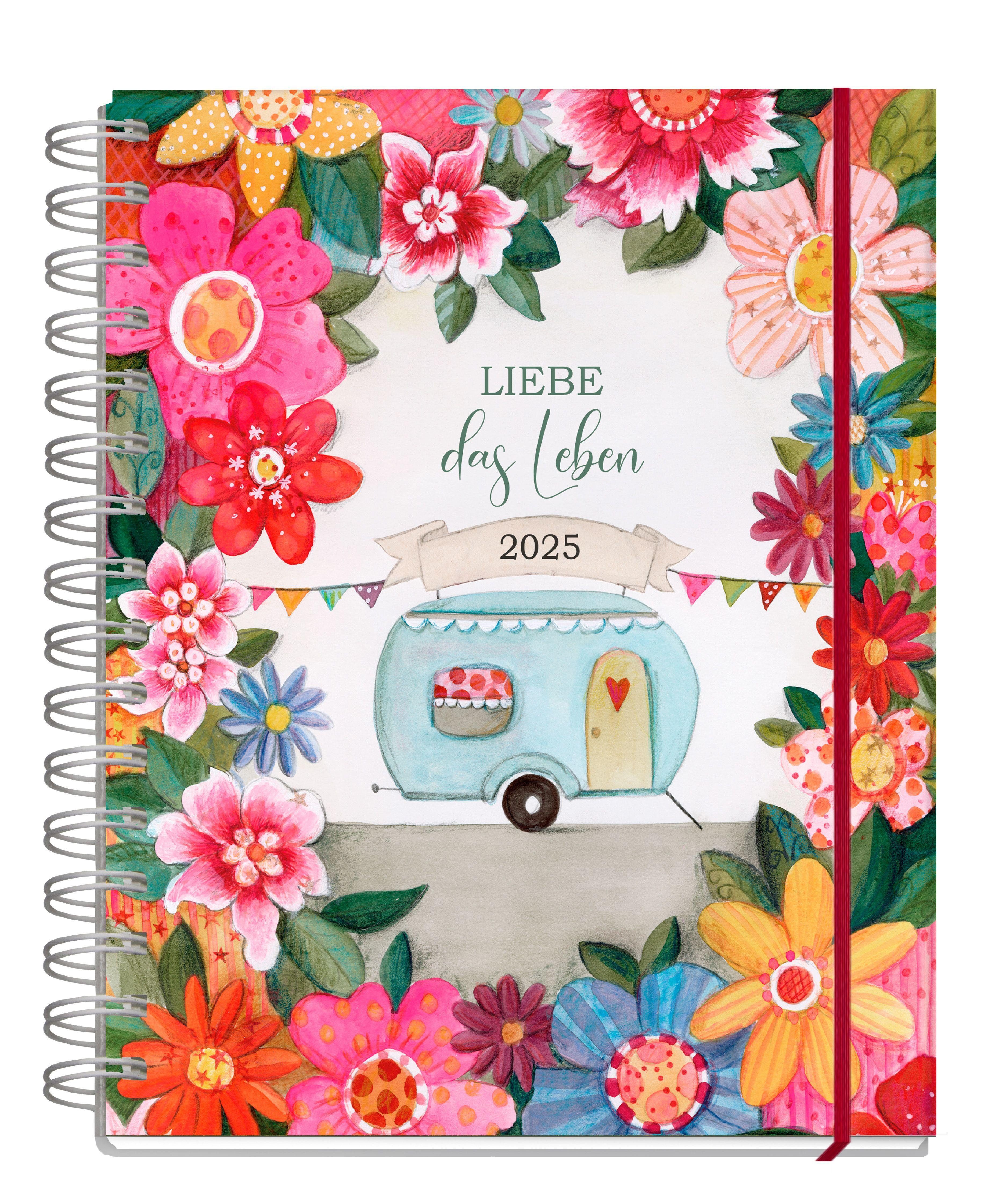 Grätz Verlag Terminkalender Taschenkalender 2025, Liebe das Leben