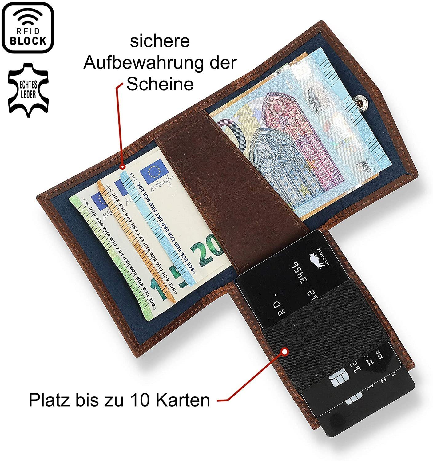 Solo Pelle Geldbörse Slim Wallet mit günstig online kaufen