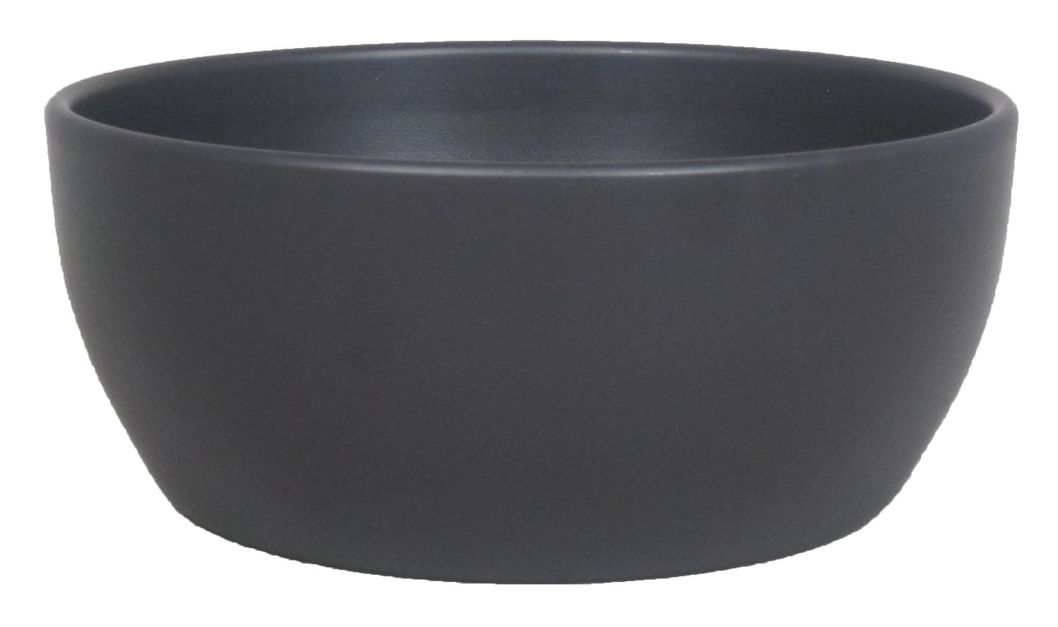 INNA-Glas Pflanzschale Keramik Pflanzenschale, Ø24,5cm, 9,5cm, anthrazit, matt