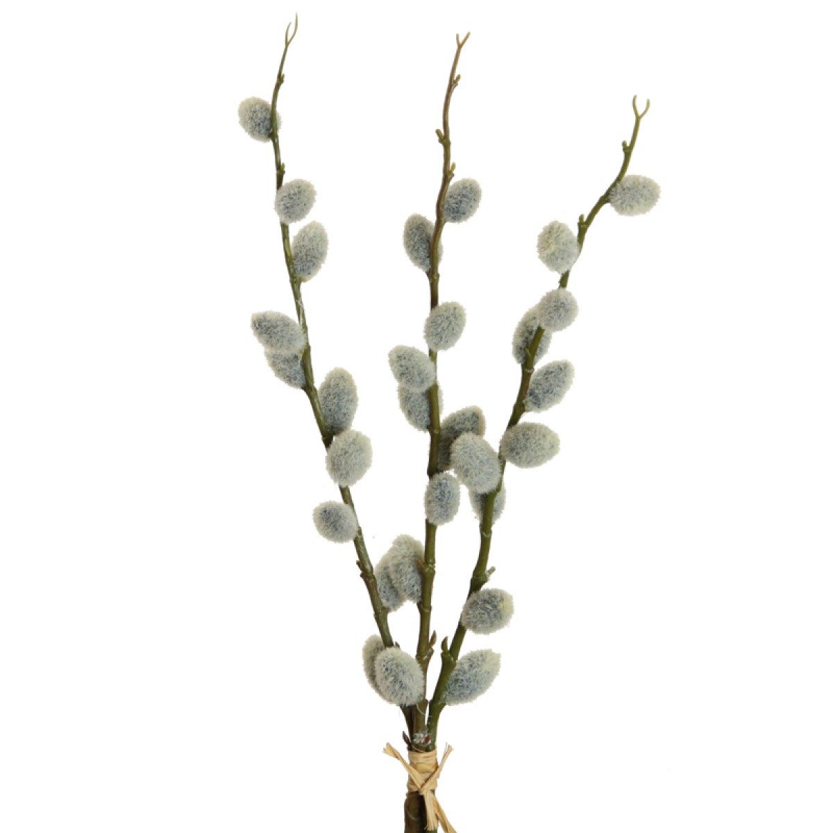 Kunstzweig Künstlicher Weidenkätzchen-Bund mit 3 Trieben. 47cm. Palmkätzchen, Floratexx GmbH, Höhe 47.00 cm