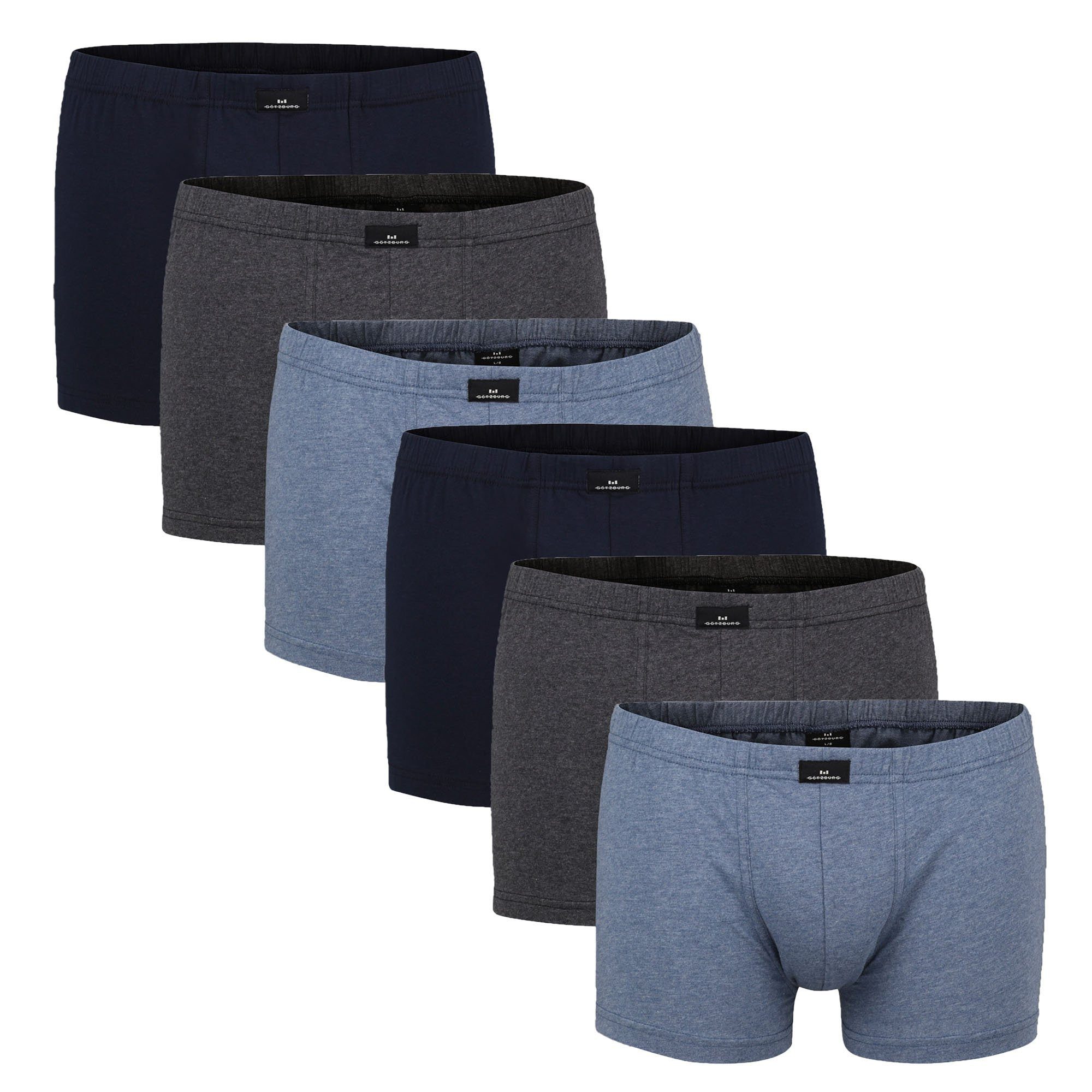 GÖTZBURG Boxer Herren Boxershort 6er Pack Baumwolle (Packung, 6er Pack) günstig online kaufen