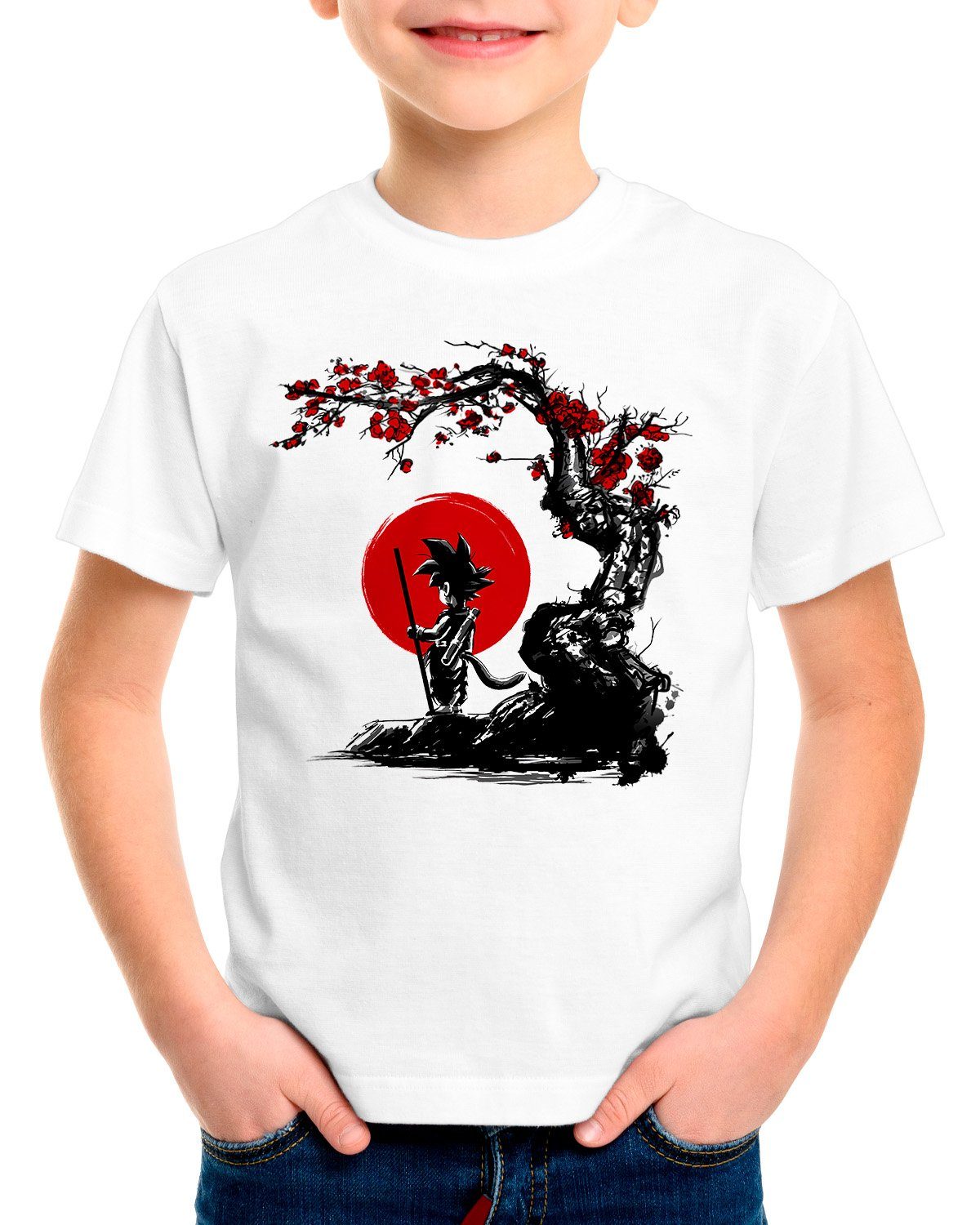 style3 Print-Shirt Kinder T-Shirt Dragon Sunset super dragonball z gt songoku breakers the kakarot | T-Shirts