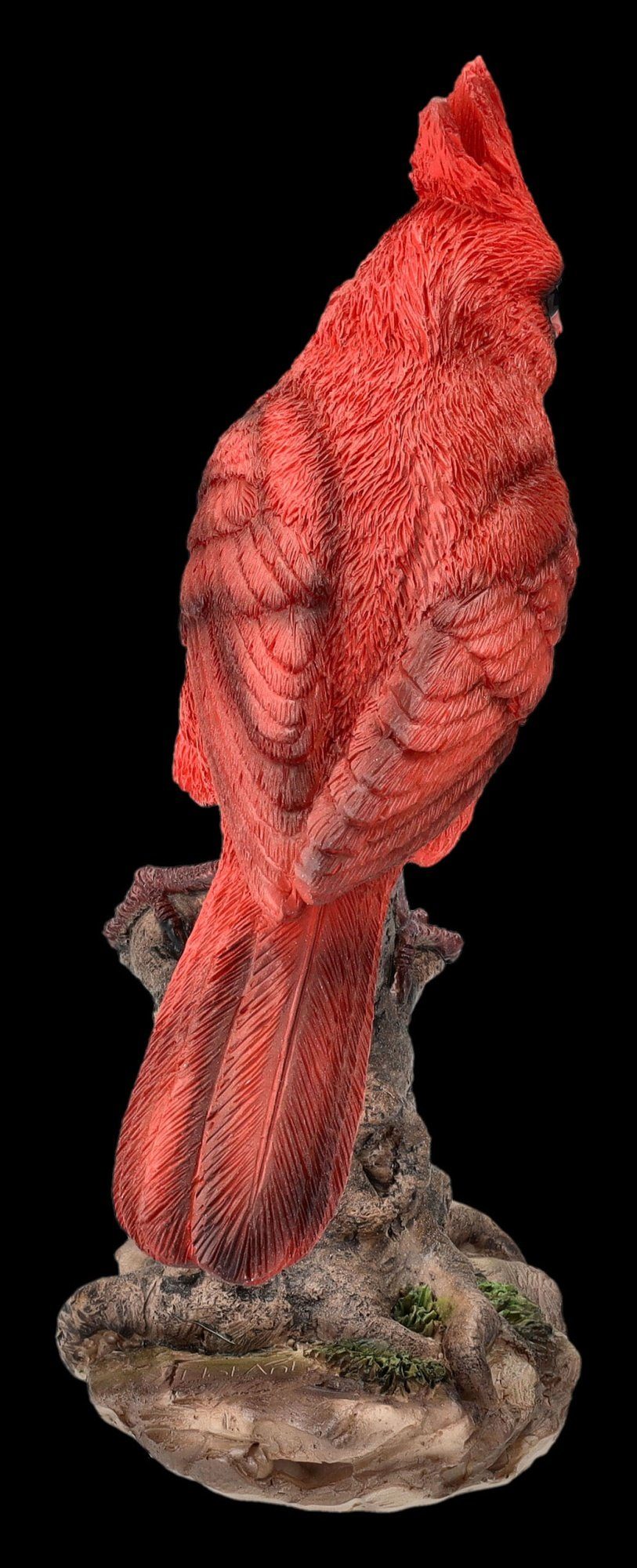 Figuren Shop GmbH Dekofigur Vogel Tierfigur Tierdeko Figur Roter Kardinal Wackelnder - Dekoration