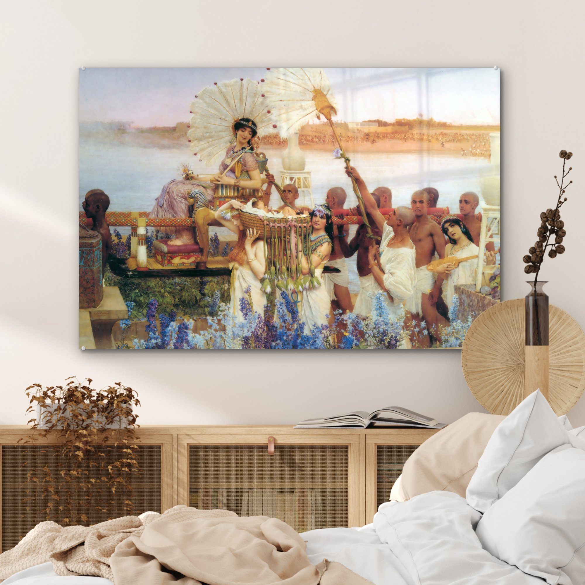 Tadema, Lawrence Alma MuchoWow Suche (1 St), Acrylglasbilder Moses Acrylglasbild Wohnzimmer Auf - nach der Schlafzimmer &