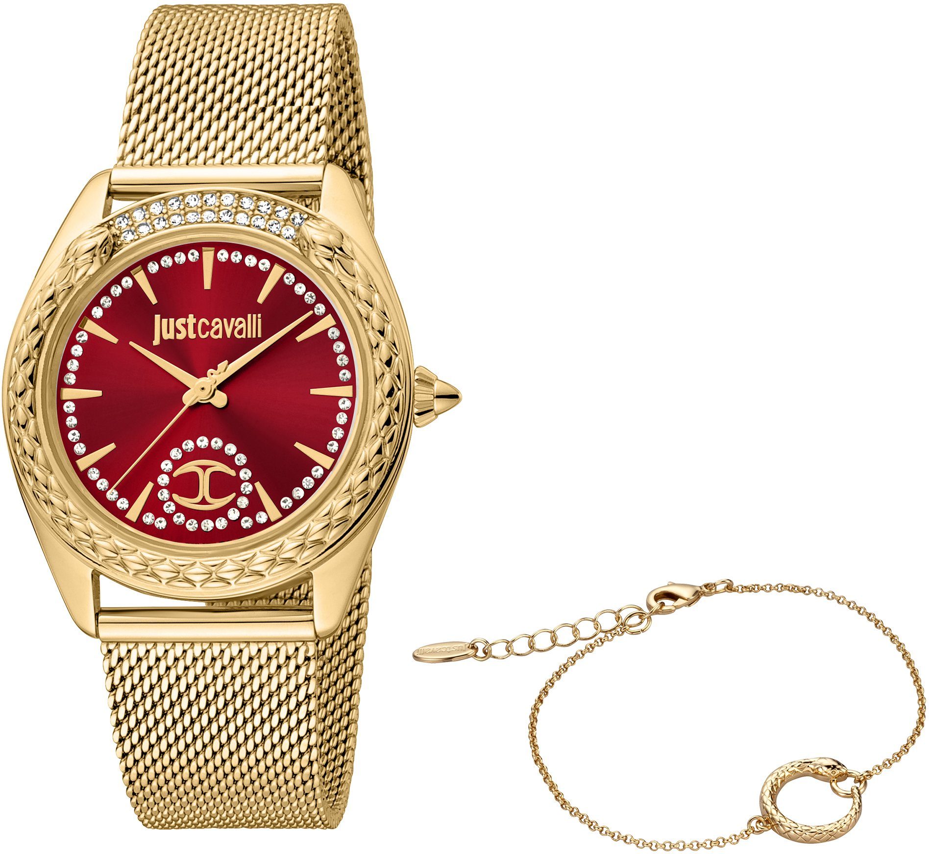 Just Cavalli Time Quarzuhr JC PRESTIGIO 2, JC1L195M0235, (Set, 2-tlg., mit Armband)