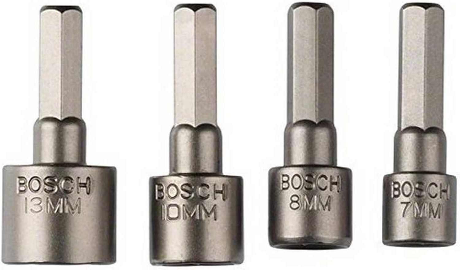 Bosch Accessories BOSCH Bohrer- SW 10 8 Bitset 4tlg. und 13 und Bosch Steckschlüssel-Set 7 1/4"
