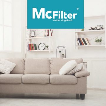 McFilter HEPA-Filter Filter 3x geeignet für Bosch BBZ154HF00 / Siemens VZ154HFB, passgenau, schwarz, wie 00577303