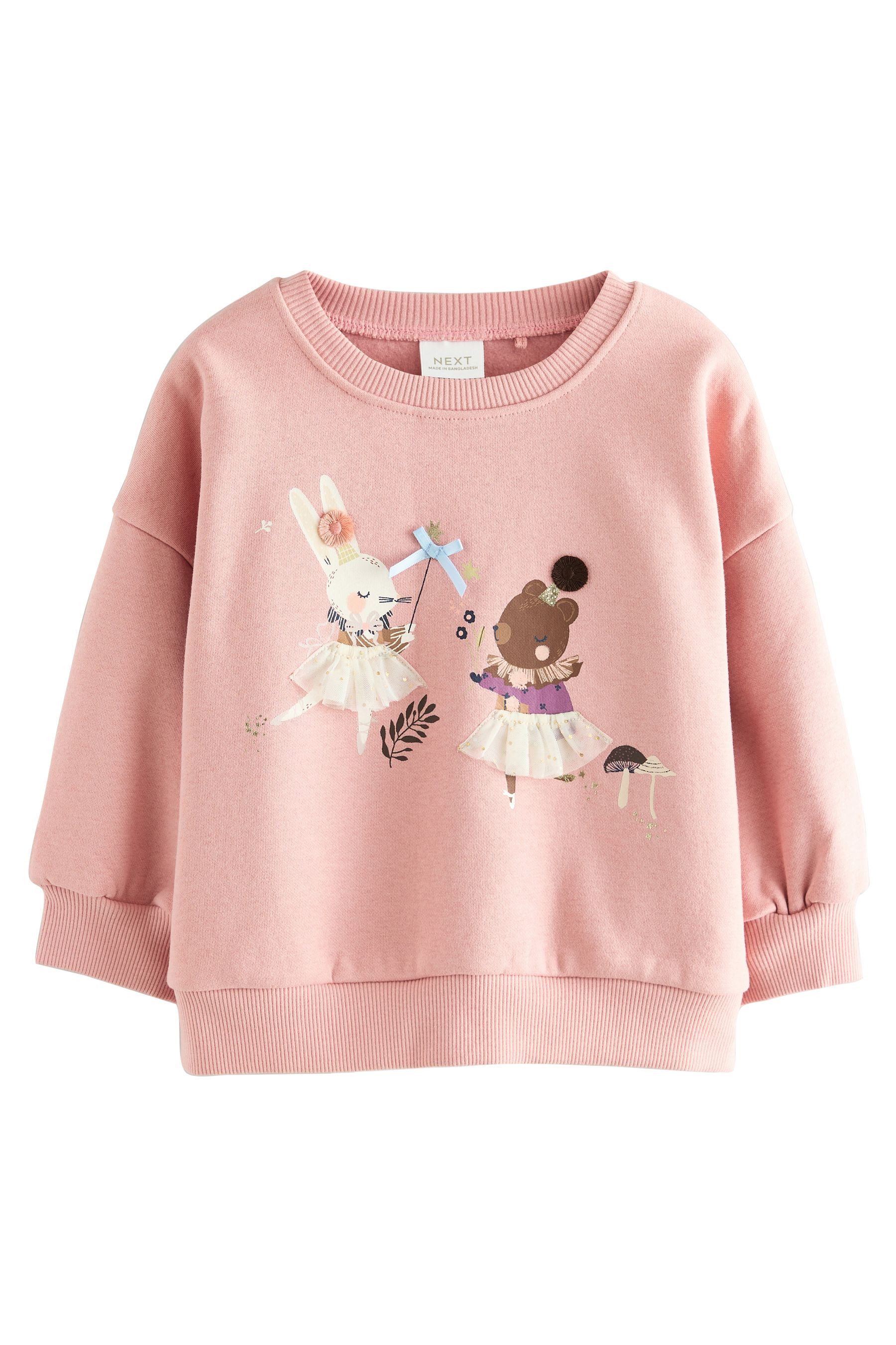 Sweater Sweatshirt mit Rundhalsausschnitt