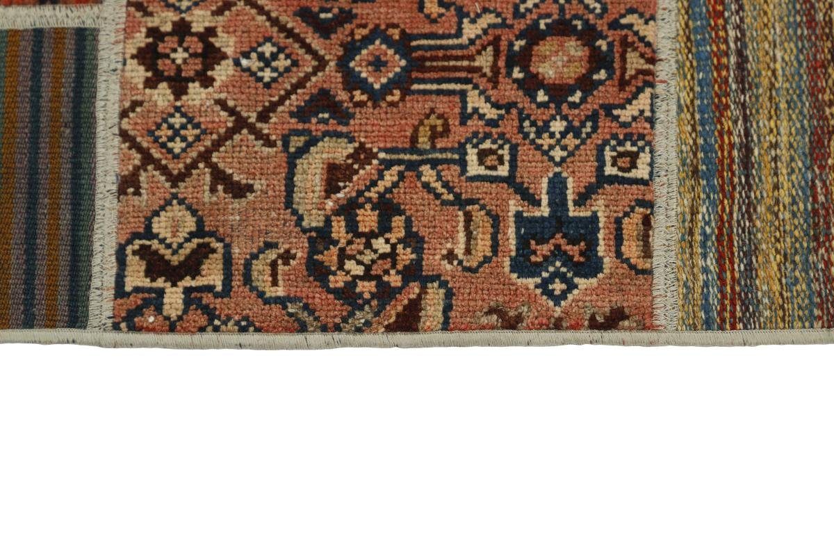 Orientteppich Kelim Patchwork Handgewebter / Höhe: Orientteppich rechteckig, Trading, 139x201 Perserteppich, Nain mm 4