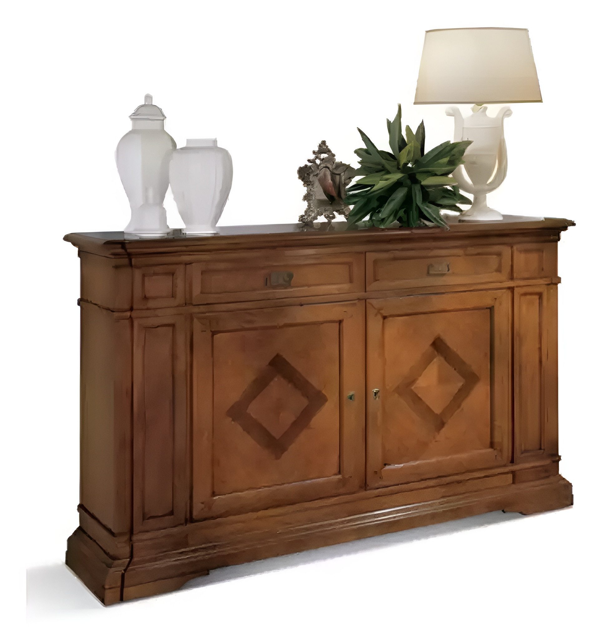 Xlmoebel Sideboard Luxuriöse braune Holzkommode im italienischen Stil (Sideboard, 1 St., Sideboard), Hergestellt in Europa