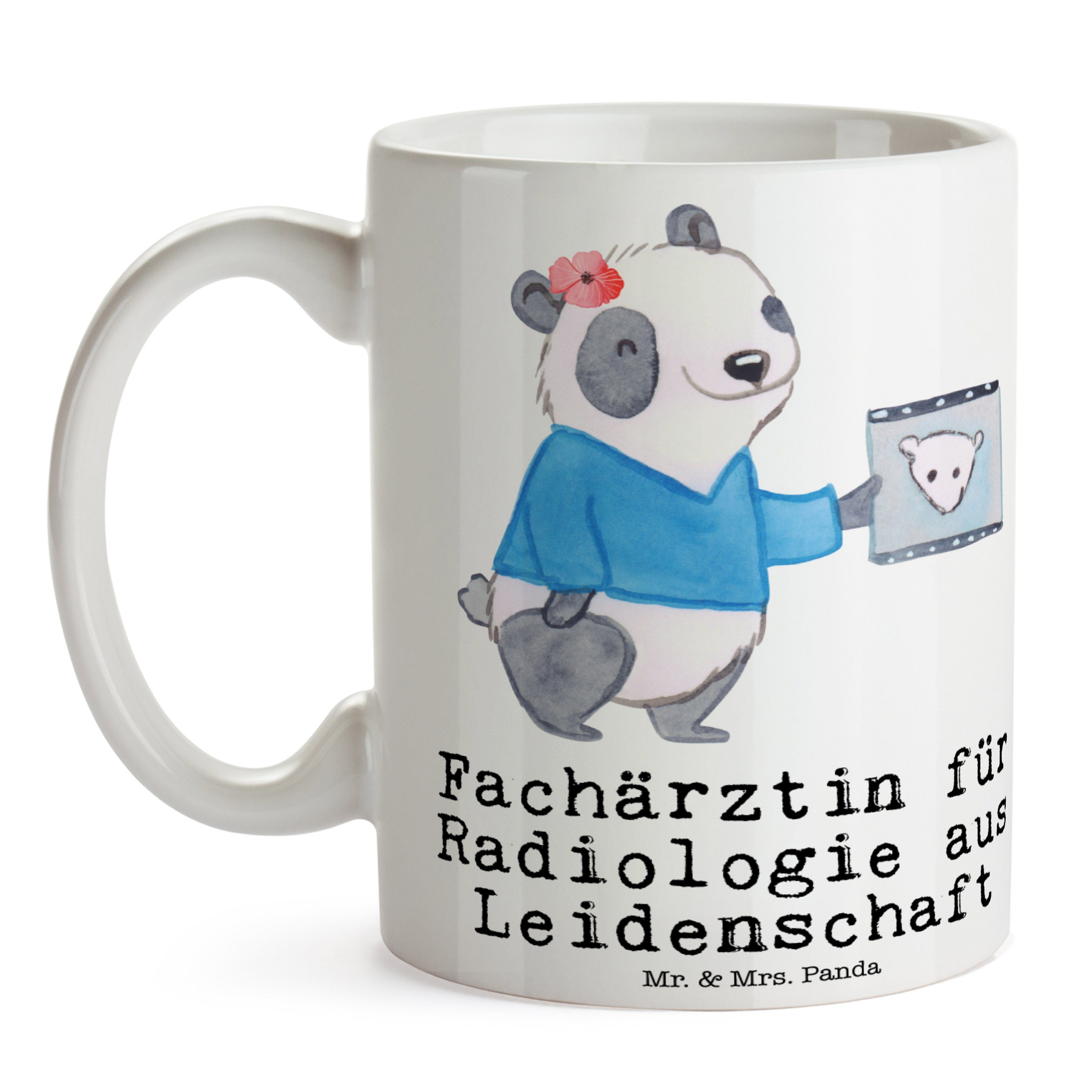 Mr. & Mrs. Leidenschaft Fachärztin aus Kaffeeb, Radiologie Keramik Tasse - Panda - Weiß für Geschenk