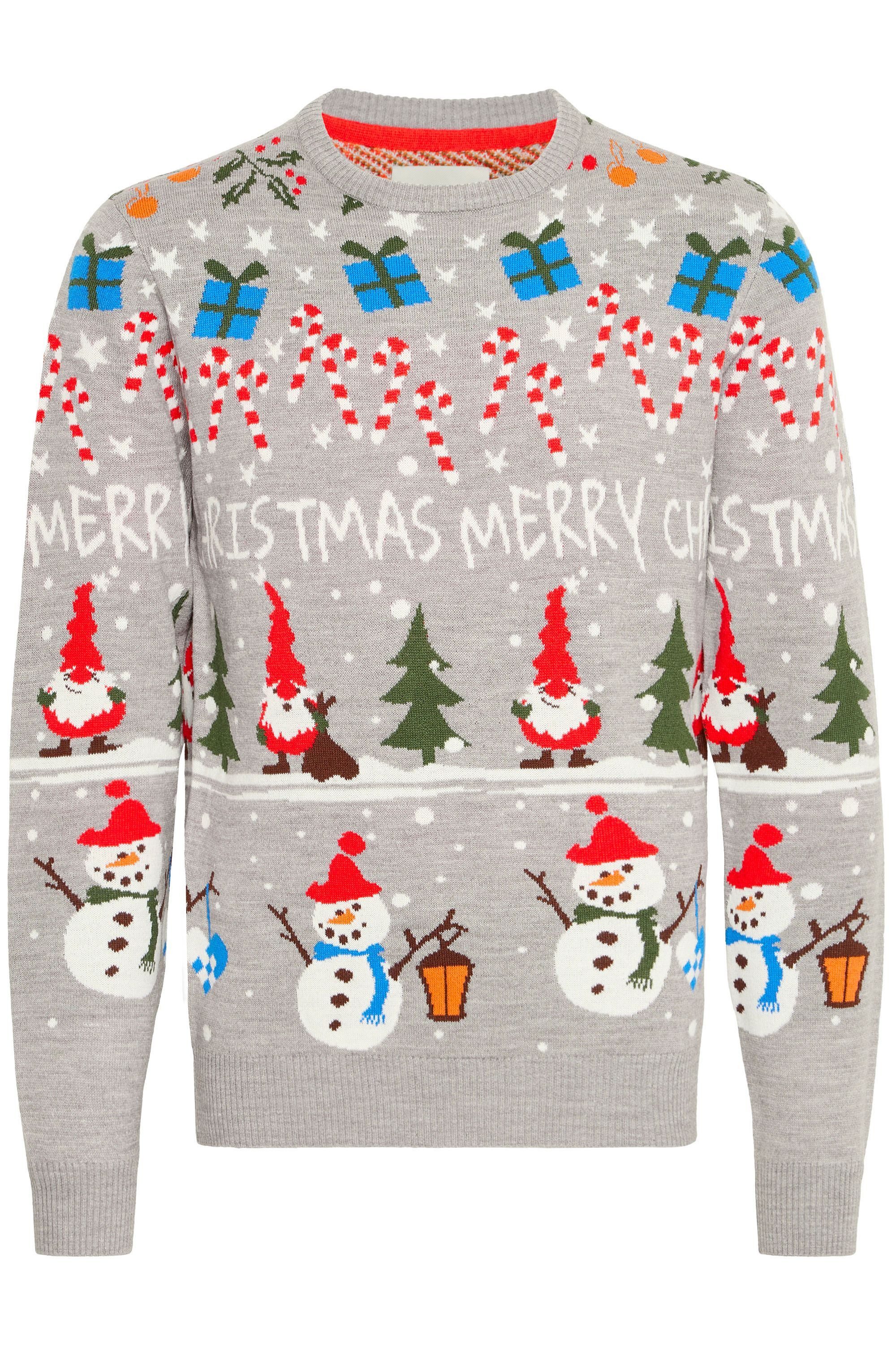 Blend Strickpullover BHCHRISTIAN Weihnachtlicher Grobstrickpullover günstig online kaufen