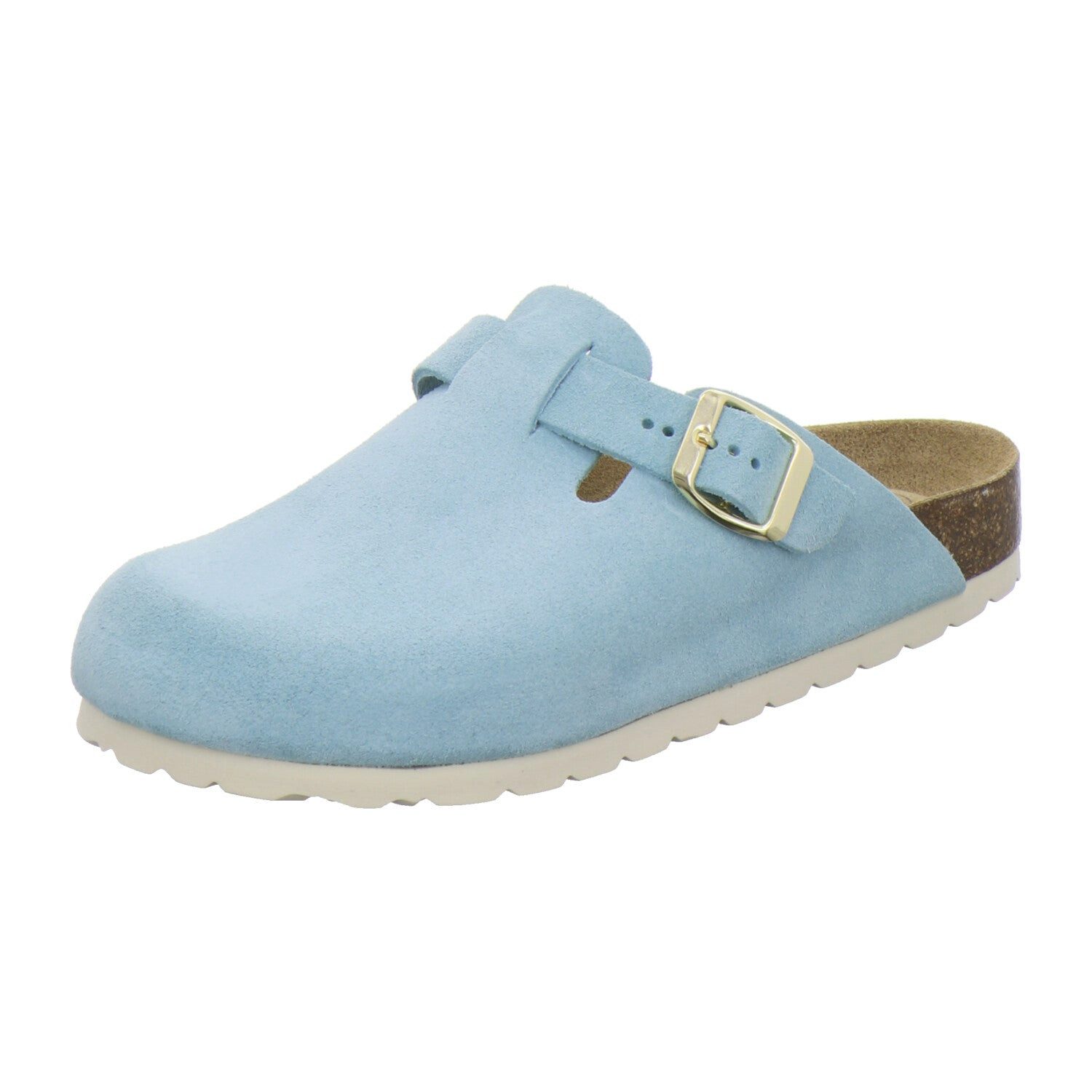 AFS-Schuhe Damen Clog aus Veloursleder mit Fußbett, Made in Germany