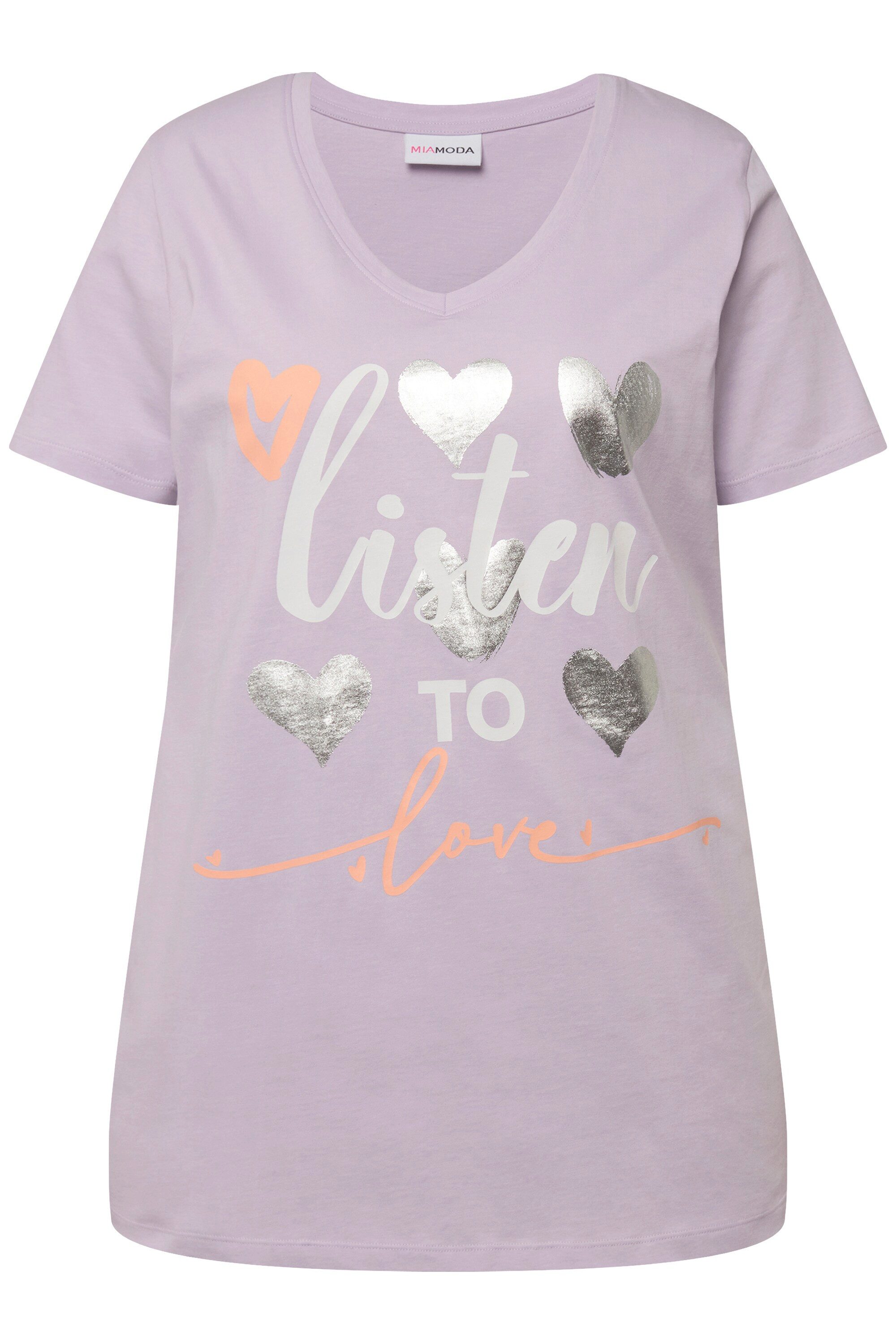 MIAMODA T-Shirt T-Shirt Straight Fit Herz-Druck günstig online kaufen
