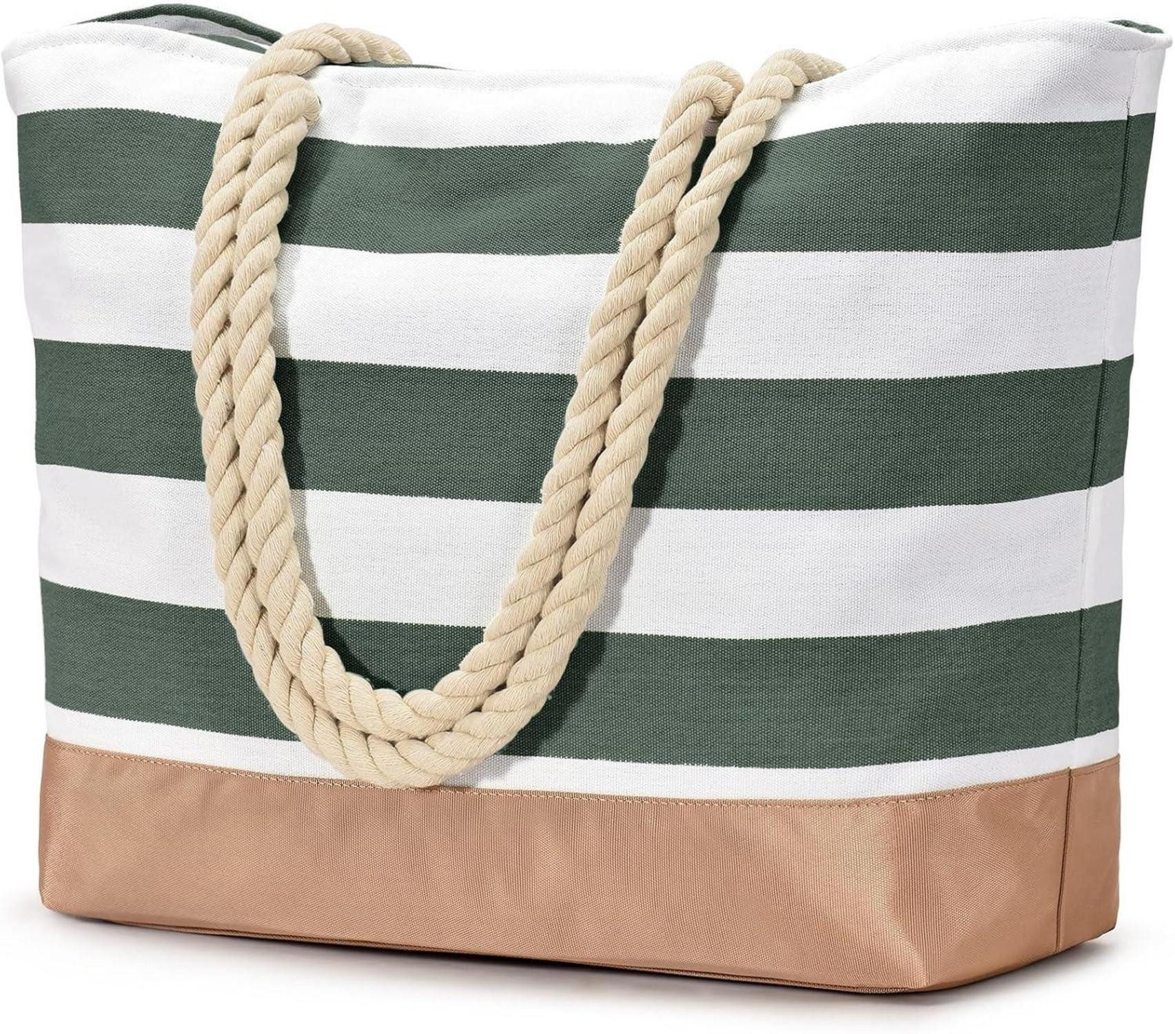 LuxusKollektion Strandtasche Strandtasche mit Reißverschluss - günstig online kaufen
