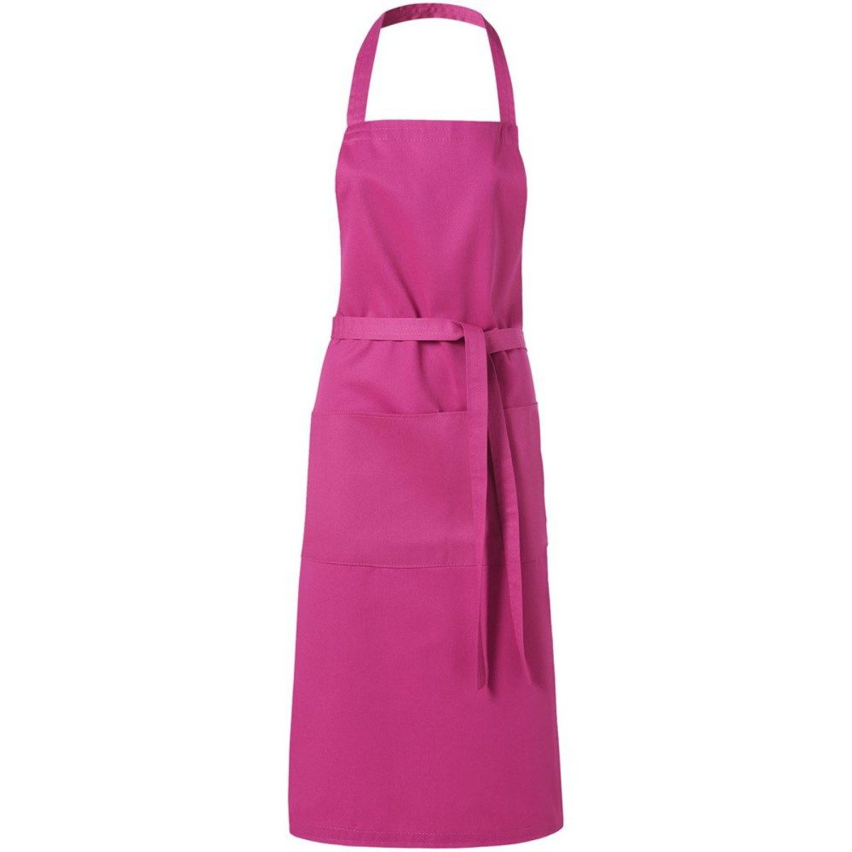 PF Concept Kochschürze Küchenschürze mit 2 Taschen 240 g/m² mit langem Bindeband Magenta