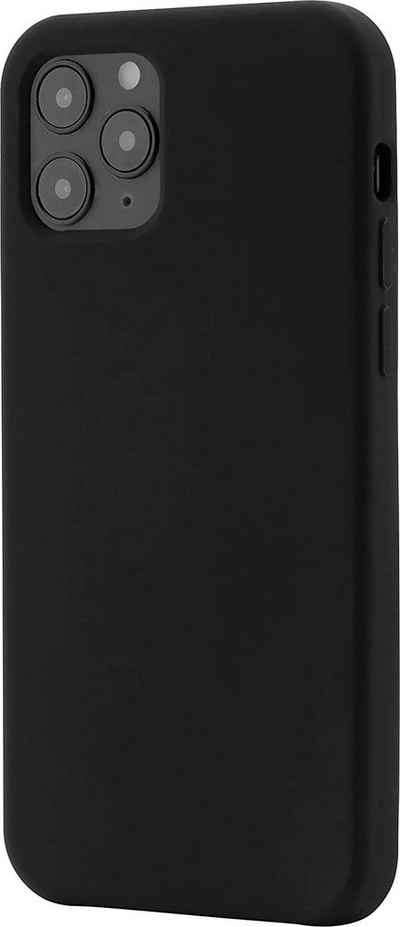 JT Berlin Handyhülle Steglitz 6,7 Zoll, [Apple iPhone 12 Pro Max Silikon Hülle, Wireless-Charging kompatibel, Liquid-Silikon iPhone Hülle] - schwarz