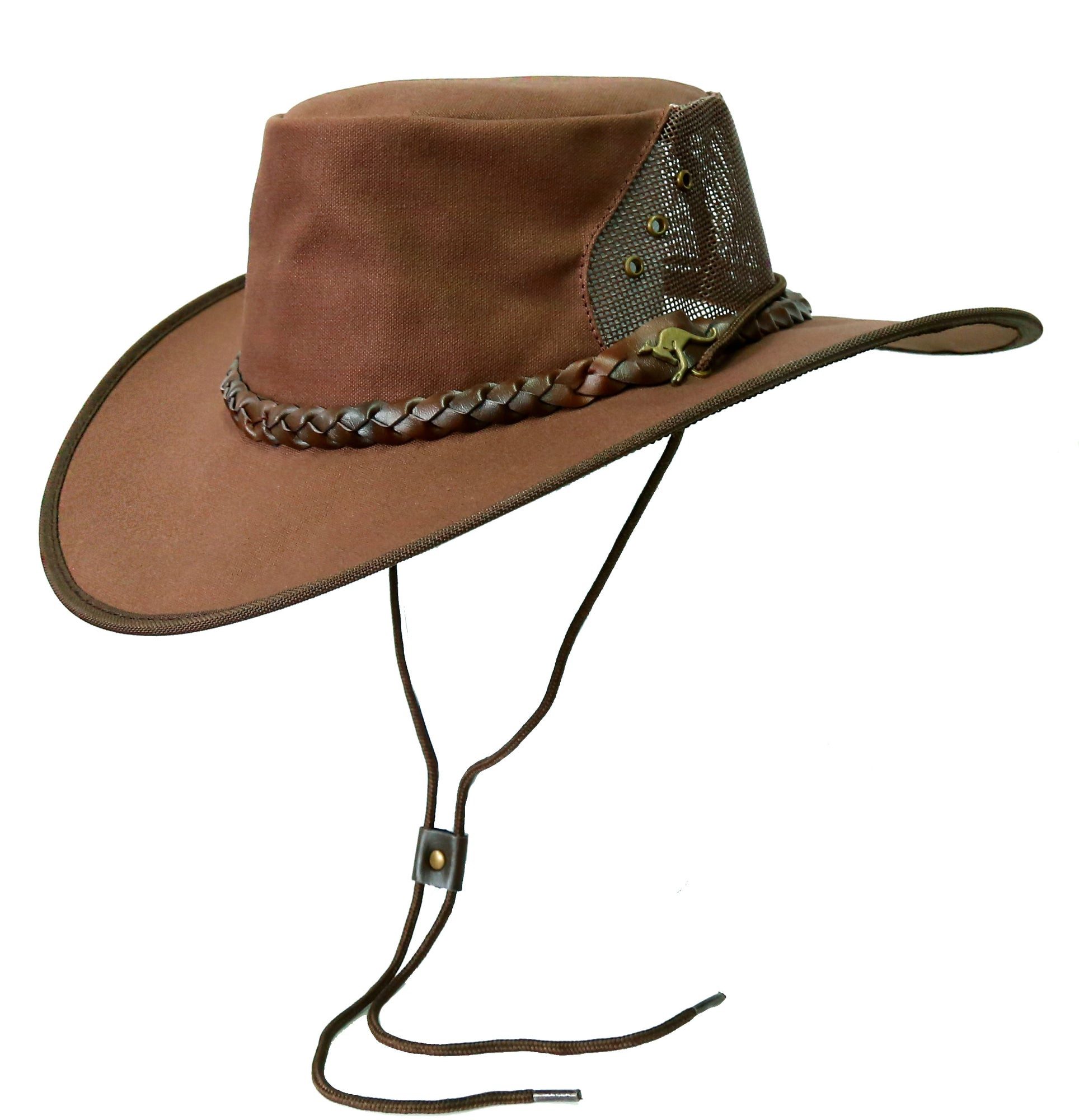 Outbacker Cowboyhut Outdoorhut in Canvas mit Netz super leicht und luftig inkl. Kinnband w