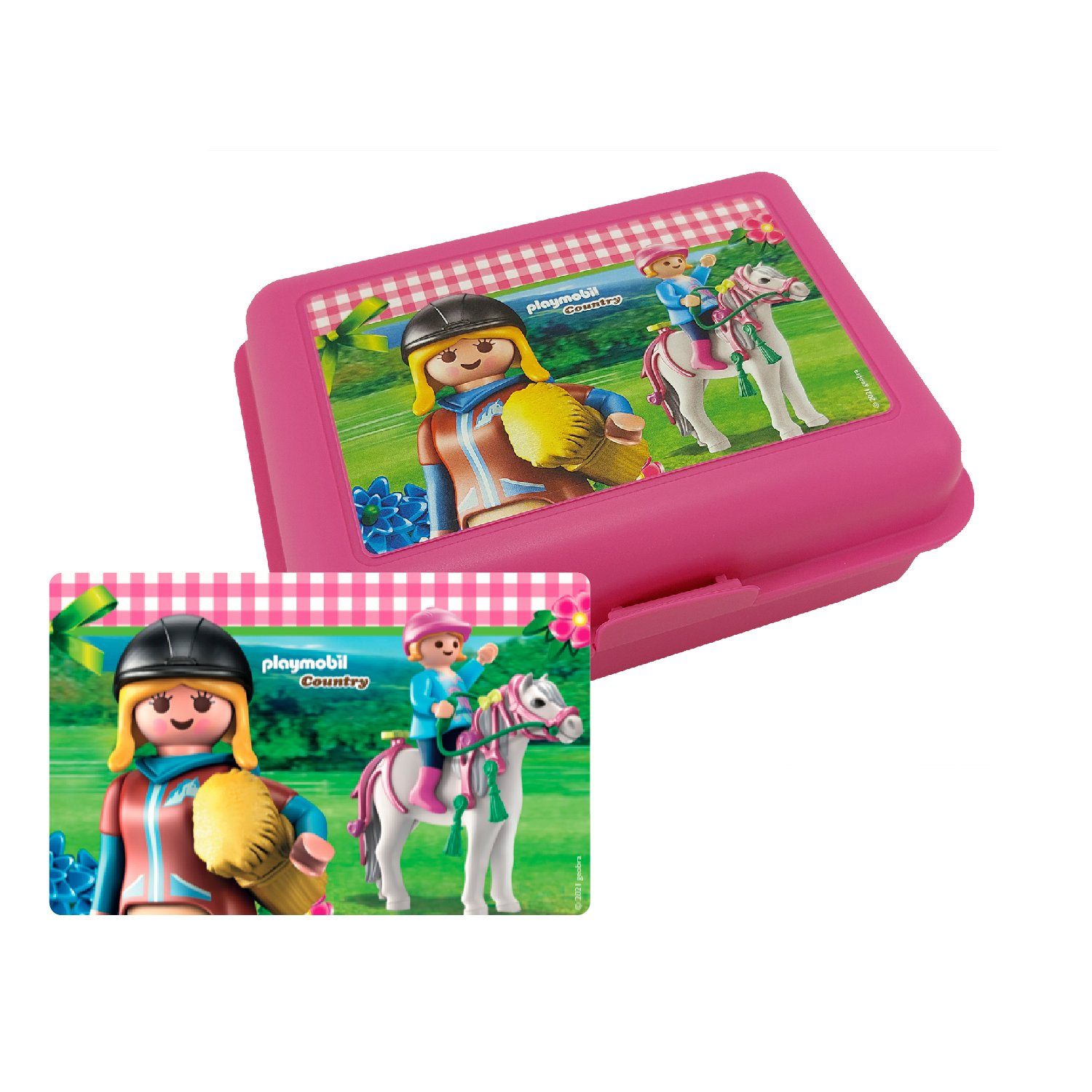 United Labels® Lunchbox »Playmobil Country Brotdose für Mädchen Pferde  Lunchbox Butterbrotdose mit Trennwand Pink«, Kunststoff (PP) online kaufen  | OTTO