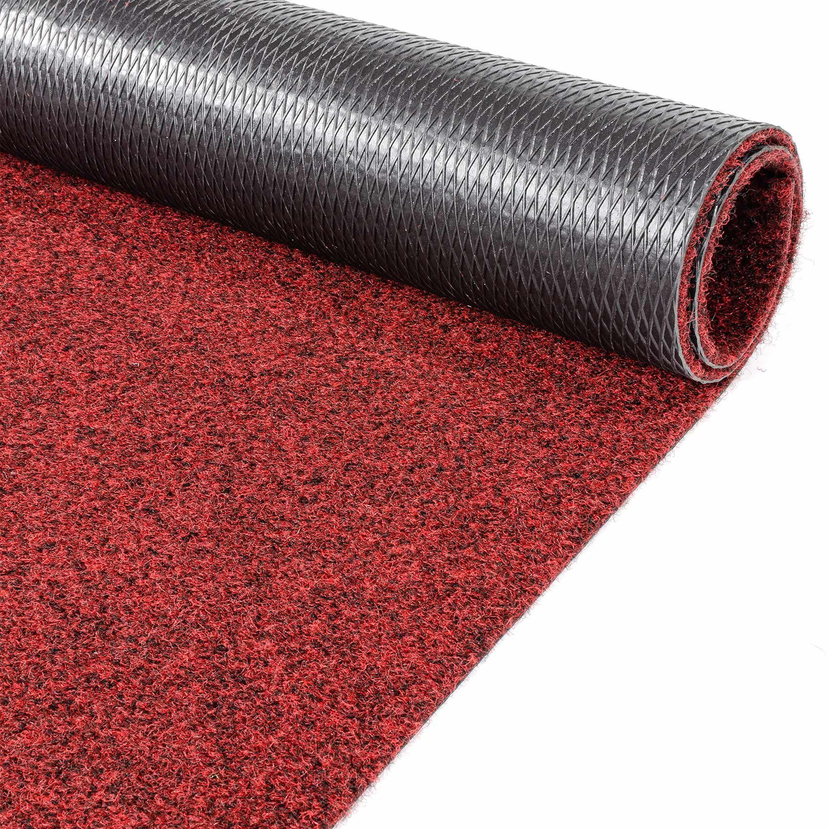 Läufer Textil Kräusel Rot, Höhe: Flurläufer POET Rechteckig, Teppichläufer Läufer mm, Vorleger 5 Teppich ANRO,
