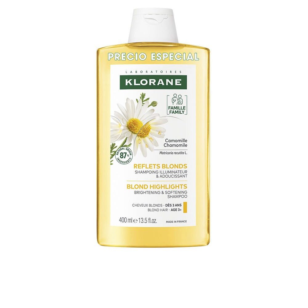 KLORANE Haarshampoo Aufhellendes Shampoo mit Kamille für blonde Akzente 400 ml