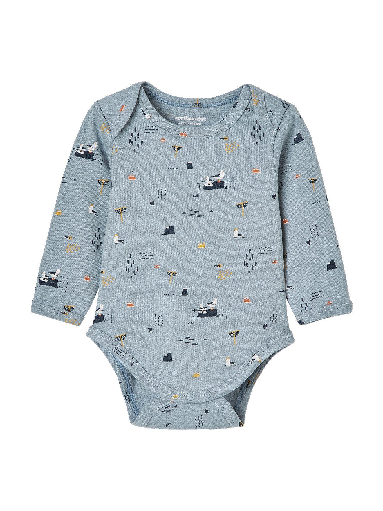 vertbaudet Body Baby Langarm-Bodys 5er-Pack, Schlupfform – Bild 2 von 5