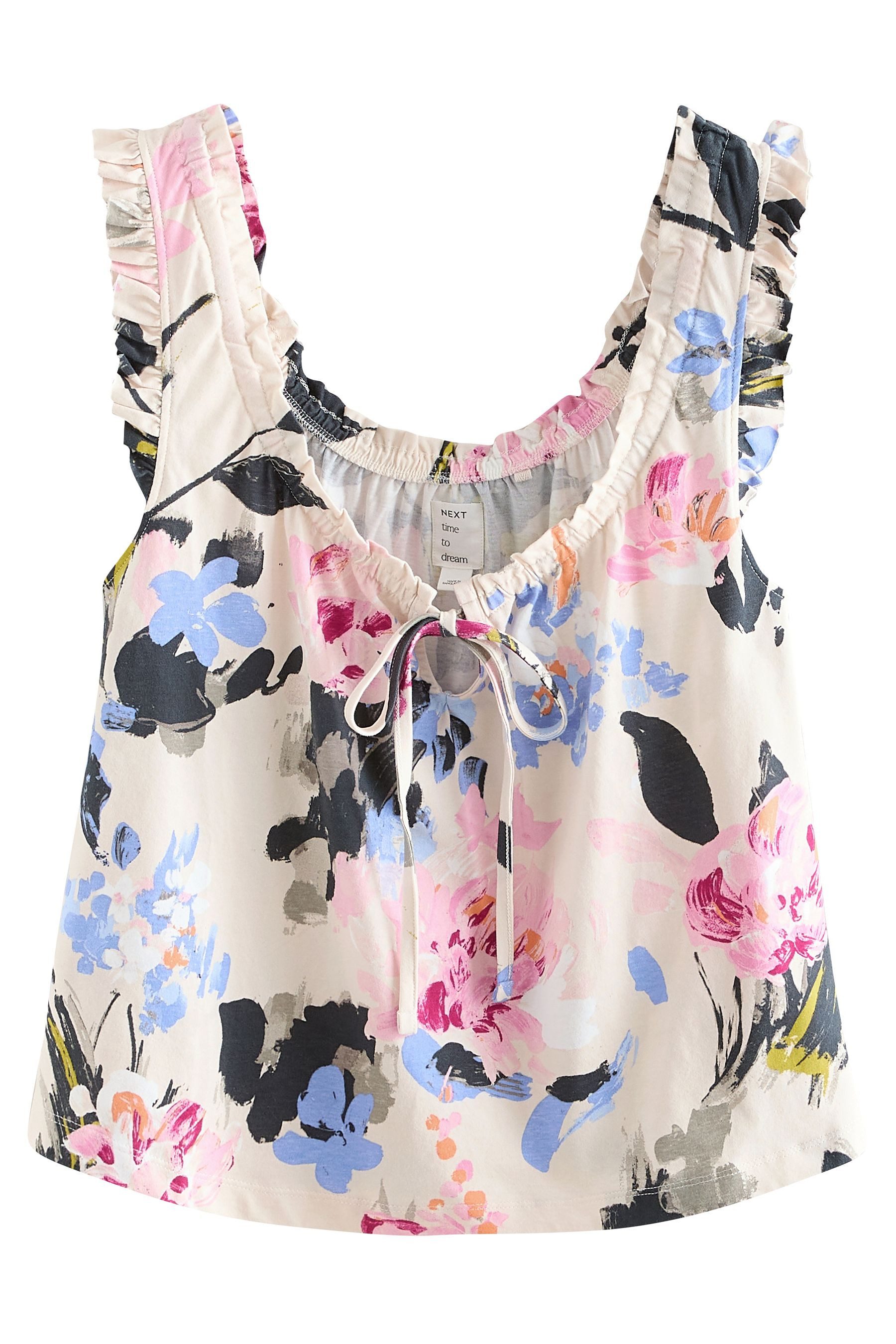 Next Pyjama Schlafanzug mit Trägertop und Shorts aus Baumwolle (2 tlg) günstig online kaufen