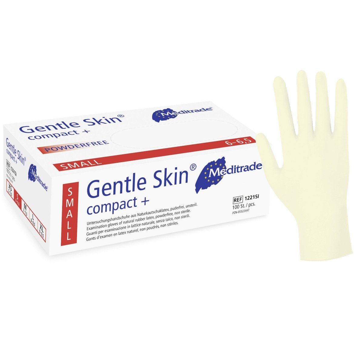 MediTrade Einweghandschuhe Meditrade Gentle Skin® compact Latex Untersuchungs