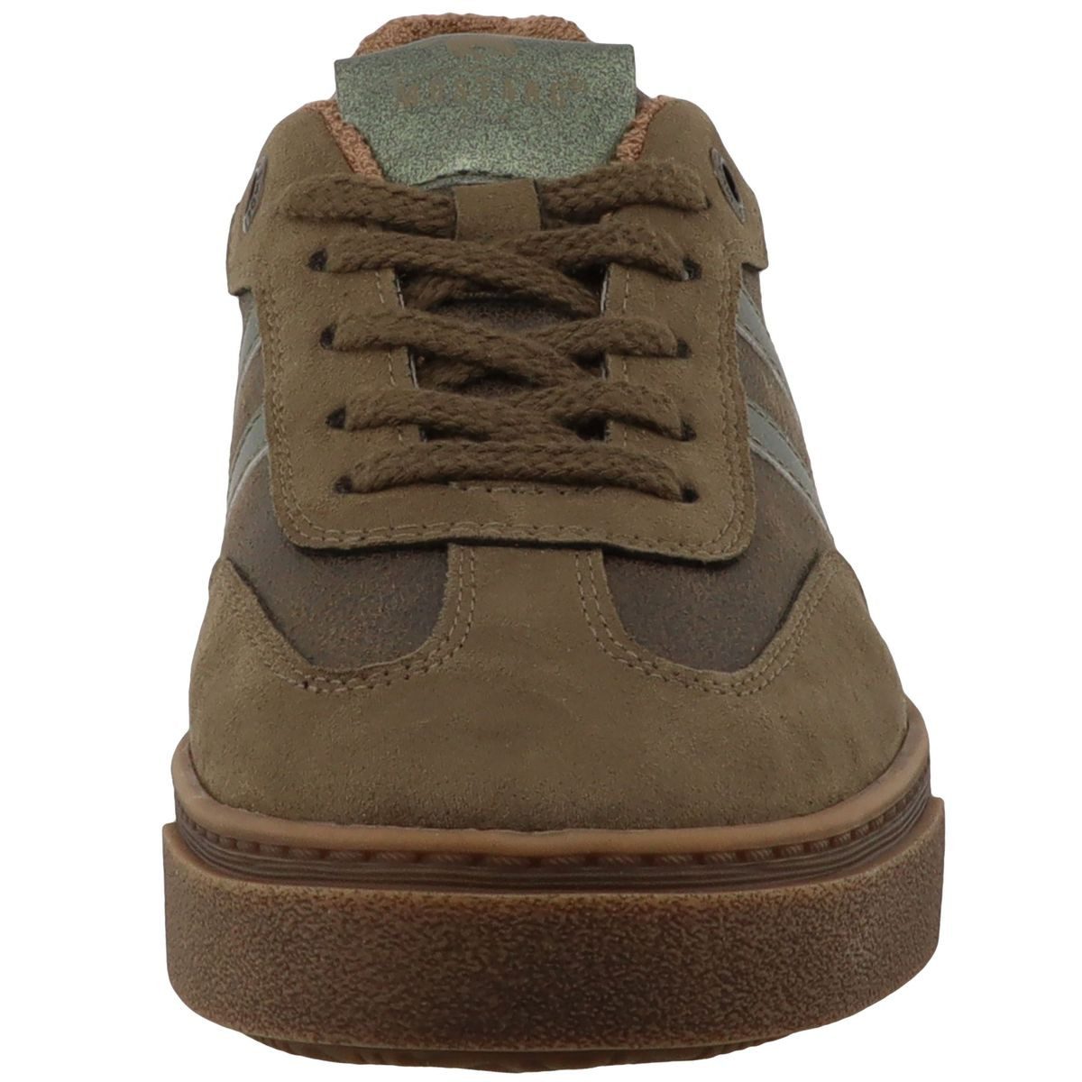 Mustang Shoes 15M0212001-olive Sneaker Retro-Schnürschuh mit geplostertem Schaftrand – Bild 5 von 5