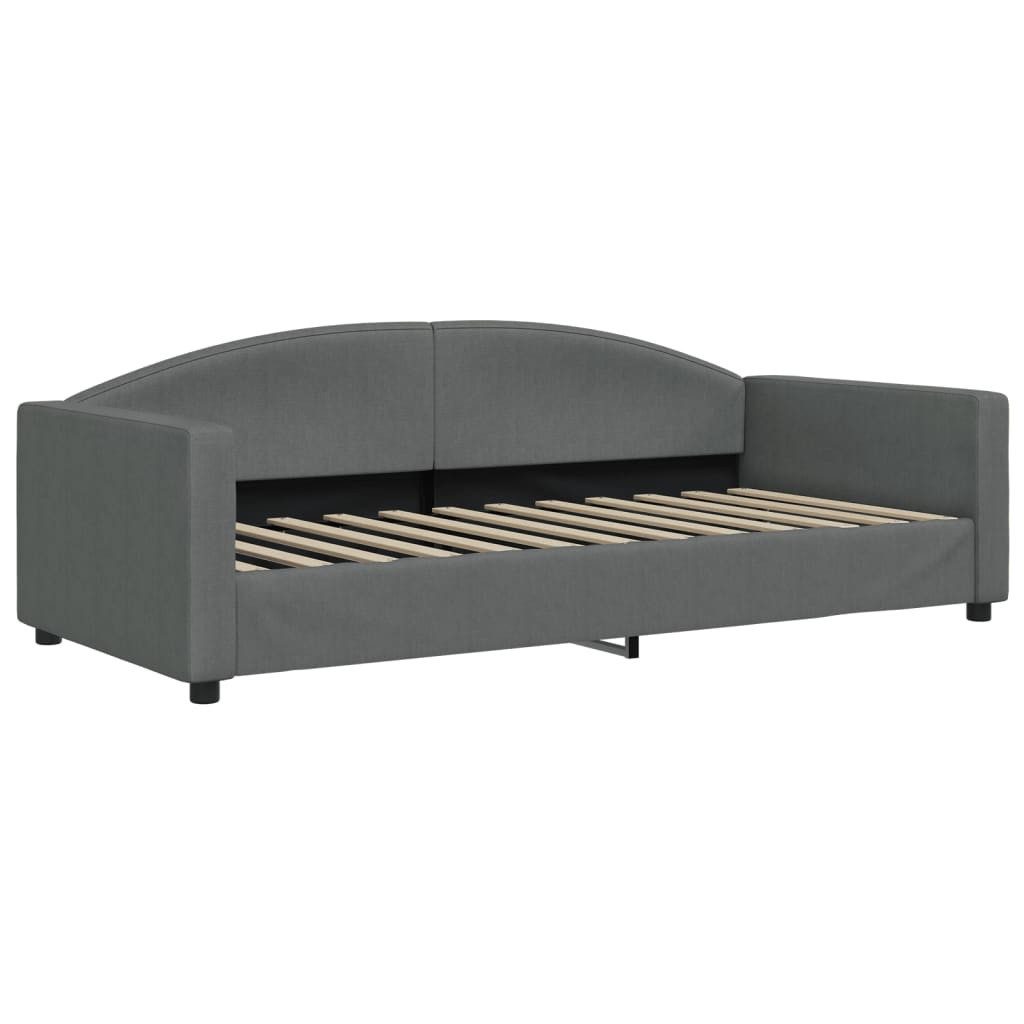vidaXL Bett Tagesbett Dunkelgrau 90x200 cm günstig online kaufen