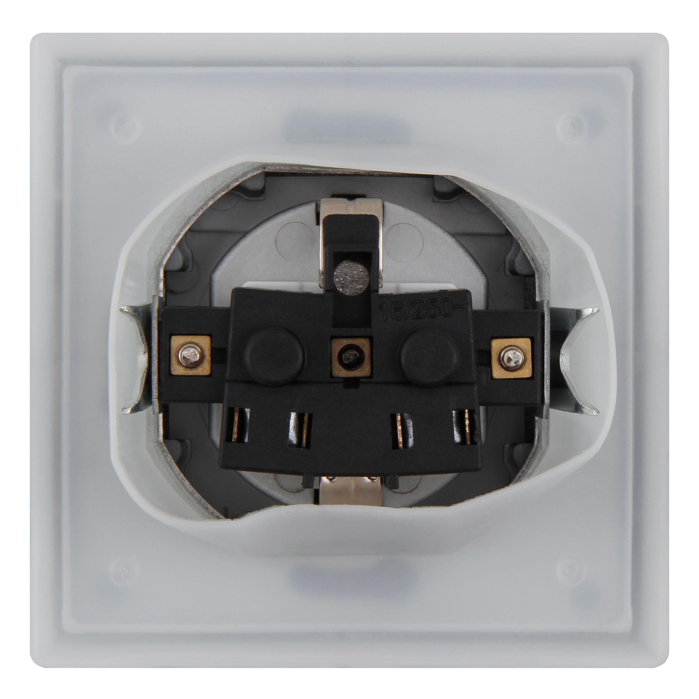 McPower Steckdose Schutzkontakt-Steckdose McPower Flair, 250V~/16A, UP, IP44, anthrazit