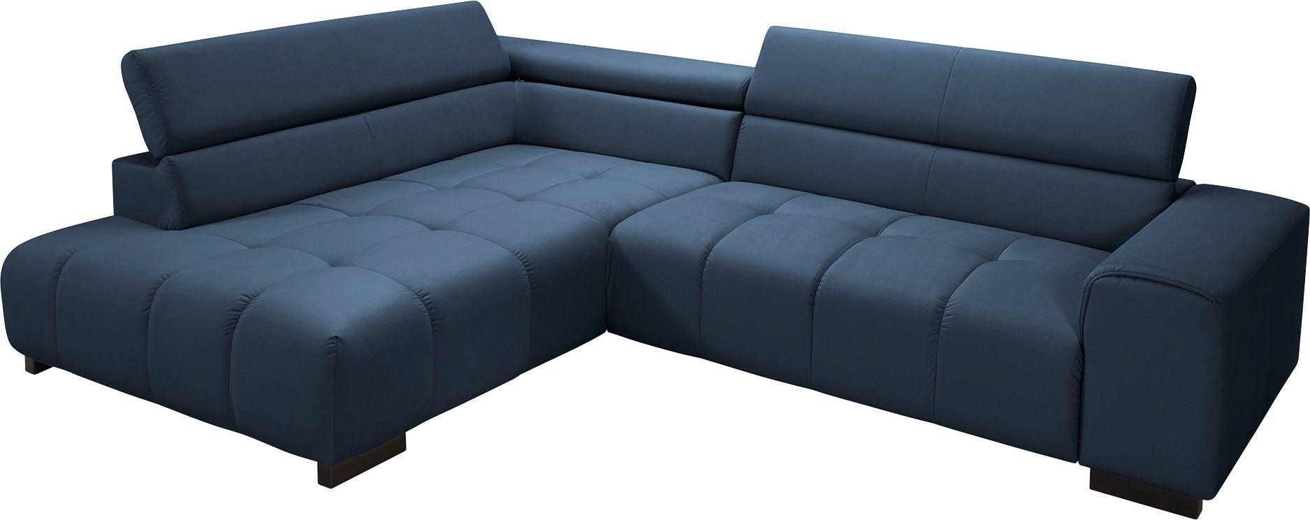 und exxpo mit sofa mit Kopfstützen, Kissen verstellbaren 3 - Bettfunktion wahlweise fashion Ecksofa,