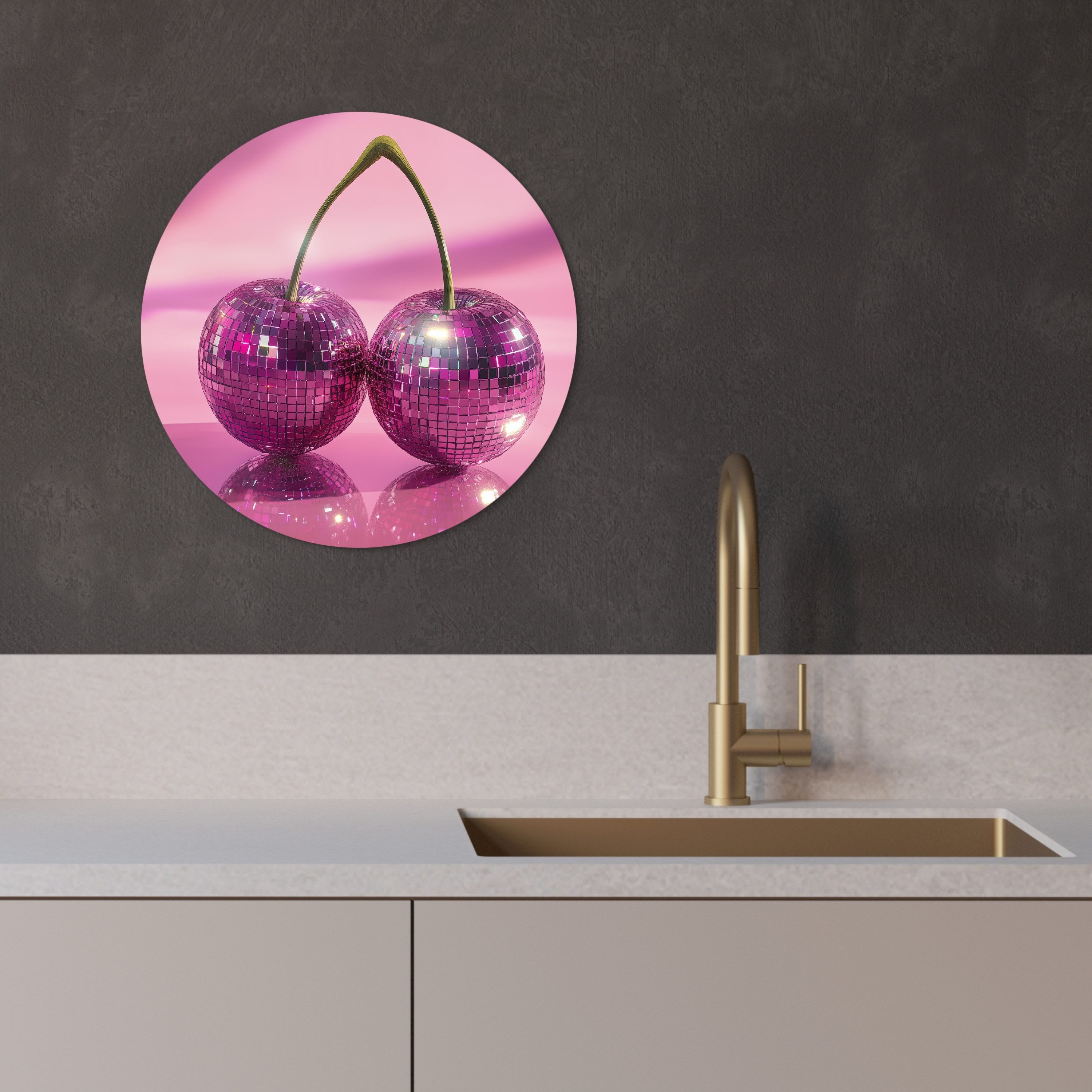 MuchoWow Gemälde Glitzer - Discokugel - günstig online kaufen