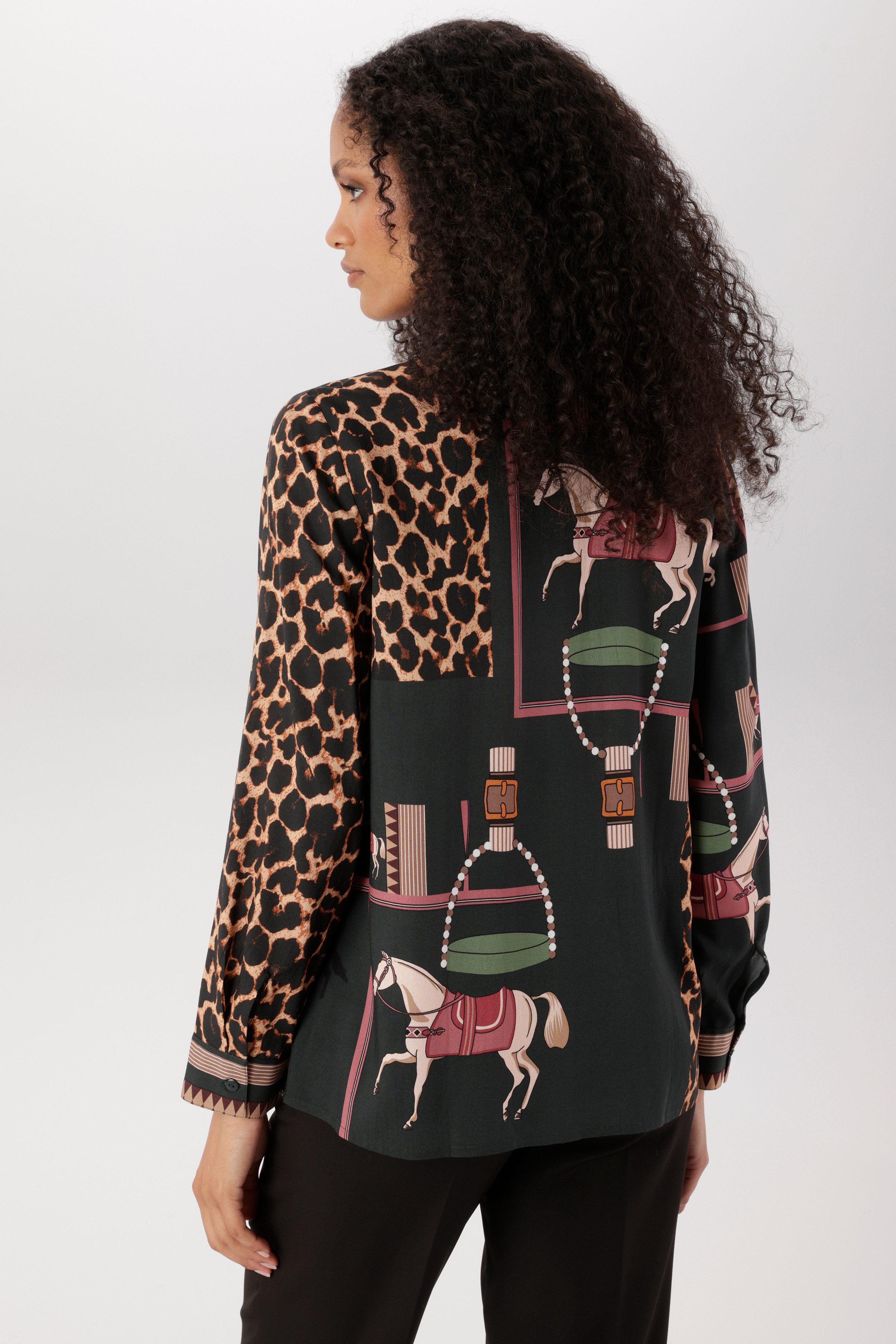 Aniston SELECTED Hemdbluse mit auffälligen, künstlerischen Animal-Print - NEUE KOLLEKTION