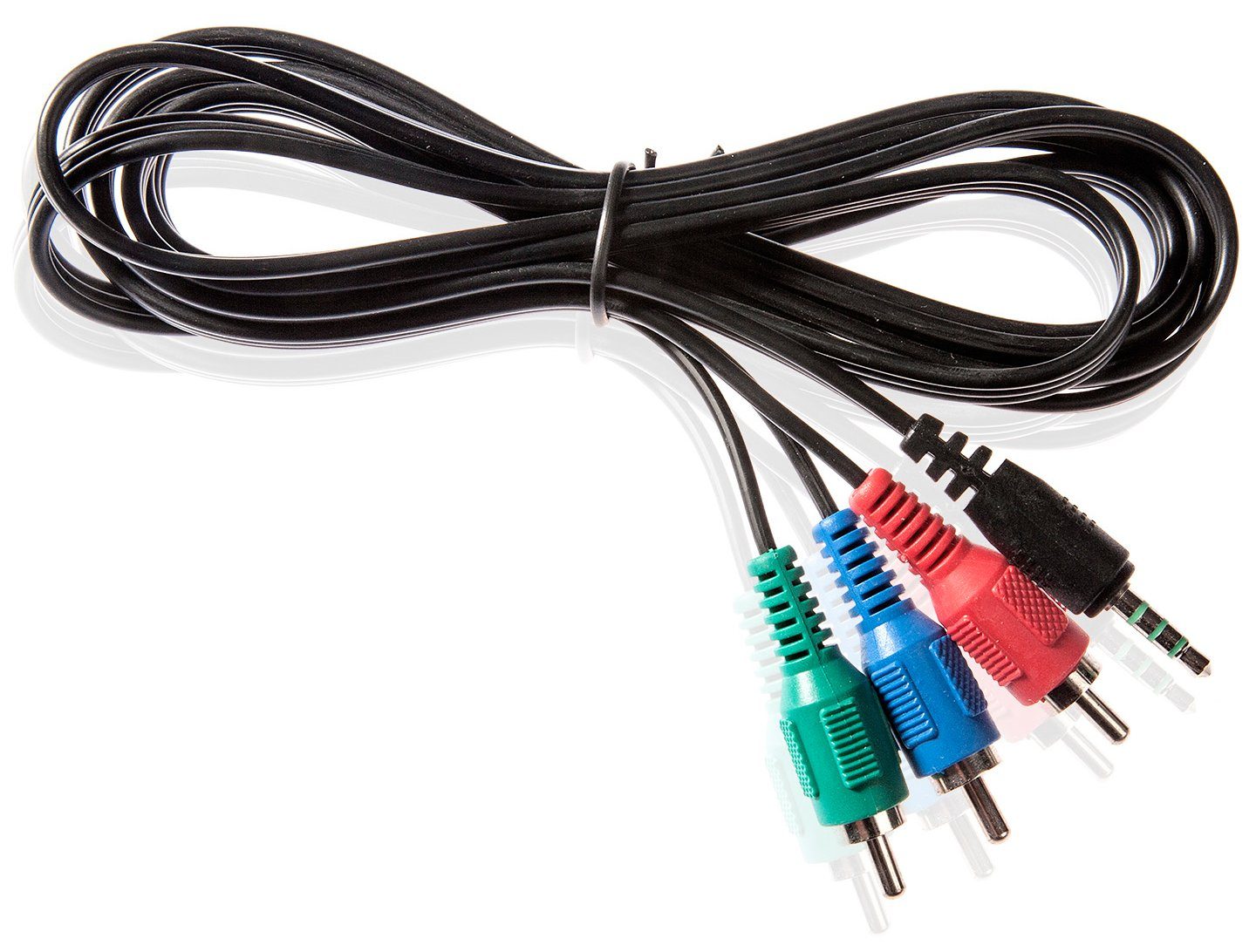 deleyCON 0,5m Klinkenkabel Cinch Kabel 3,5mm Klinke zu Cinch RCA Stereo Audio Kabel 1x Klinkenstecker auf 2X RCA Cinch Stecker Metallstecker Schwarz 