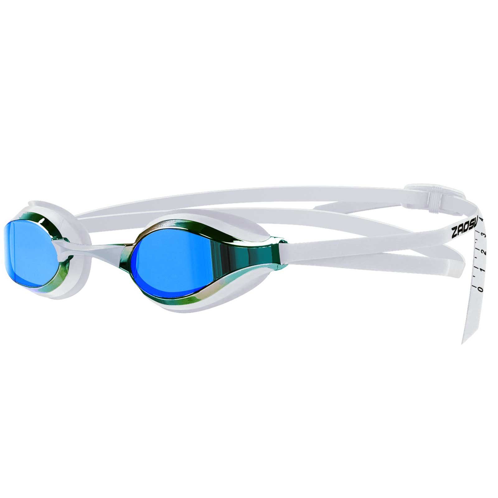 ZAOSU Schwimmbrille Z-Elite Schwimmbrille weiß/blau | Brillen