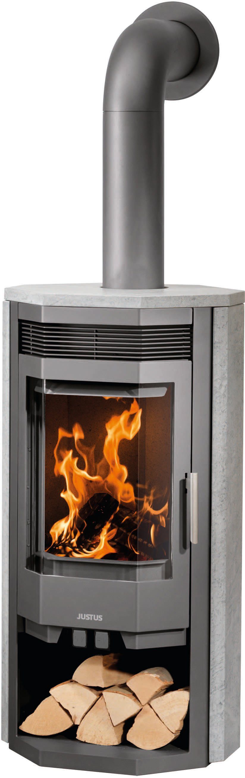 JUSTUS Kaminofen Usedom 7, 7 kW, Zeitbrand günstig online kaufen