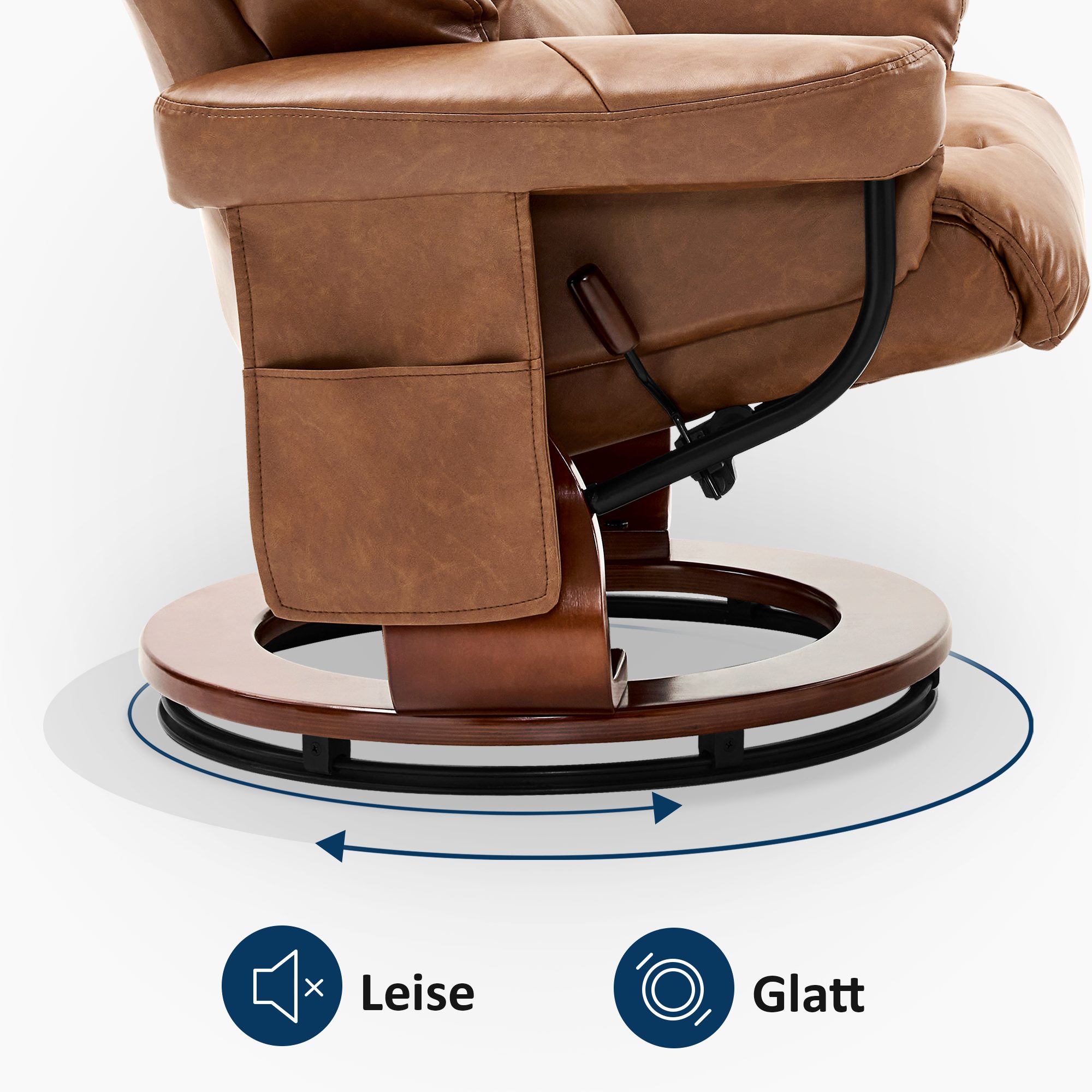 MCombo Relaxsessel M MCombo Relaxsessel mit Hocker, Fernsehsessel, 9066, mit Relaxfunktion