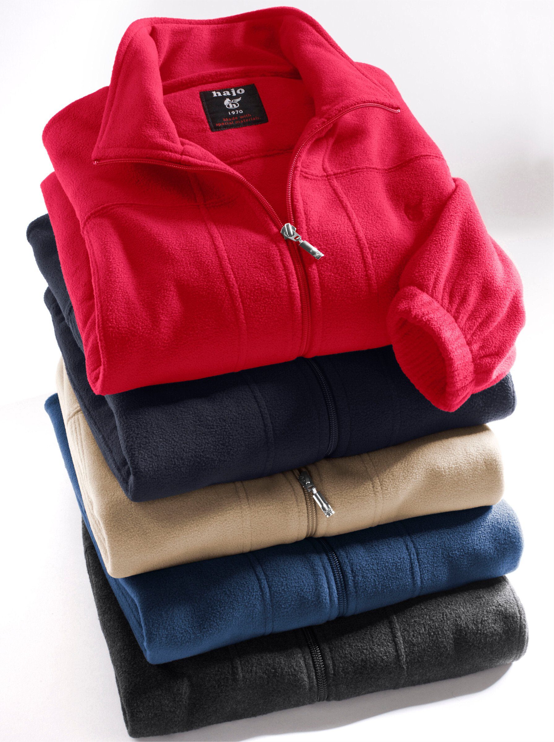 Fleecejacke Fleece-Jacke Langarm