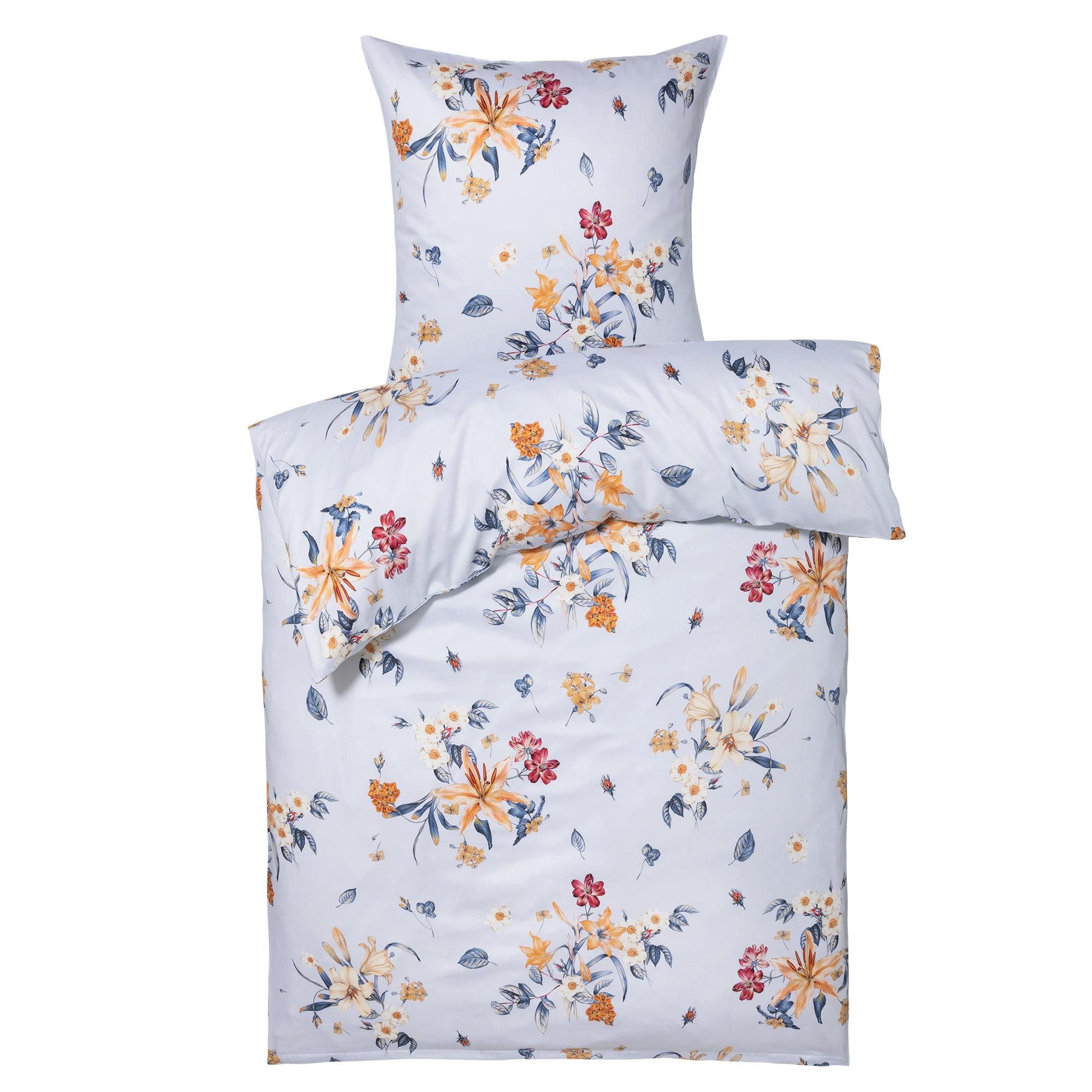 Rid Essentials Bettwäsche Bloom Design Floral, Baumwolle, Schlafzimmer/Bettwäschegarnitur