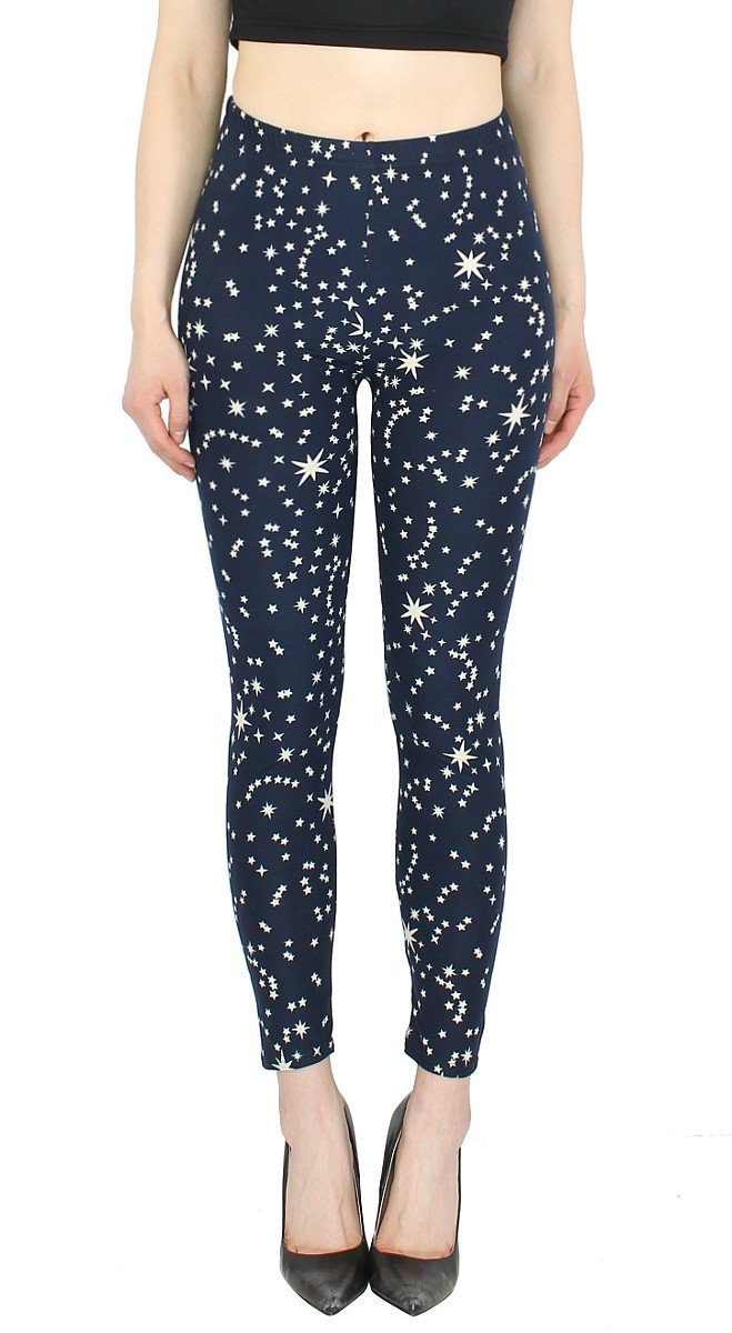 dy_mode Leggings Damen Leggings Sternen Muster günstig online kaufen